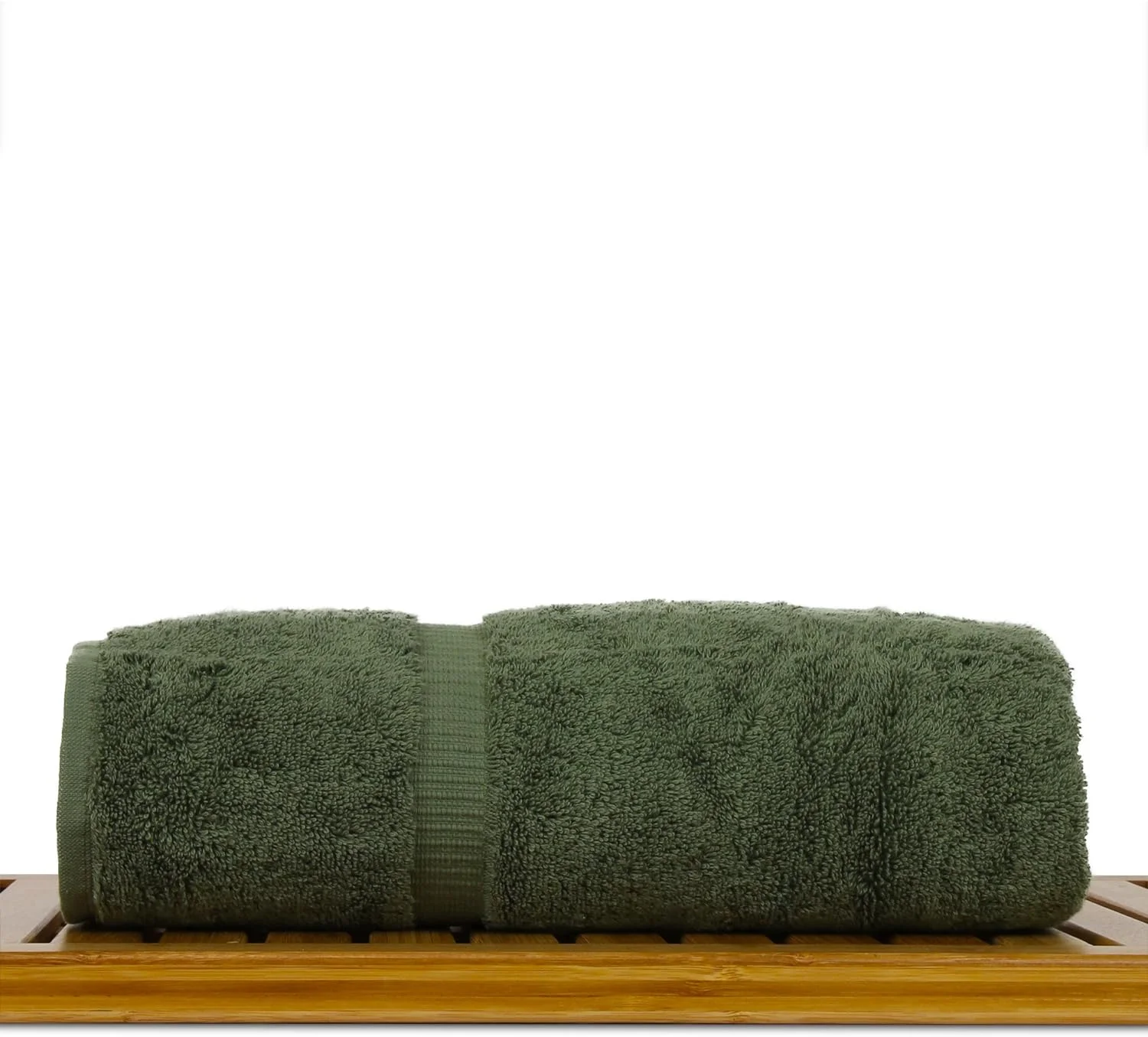 Luxury Hotel & Spa Ultra Soft Bath Towels 100% Turkish Cotton - Moss - Set Of 4