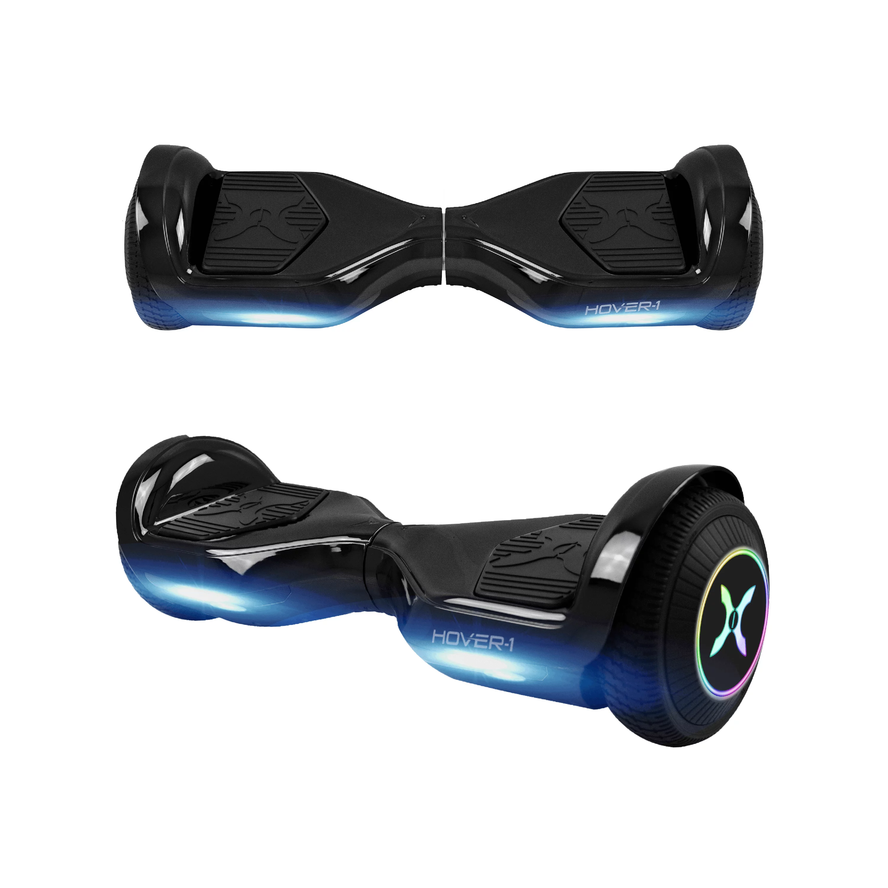 Hover-1 Allstar UL Certified Electric Hoverboard w/ 6.5in LED Wheels, LED Sensor Lights; Lithium-ion 14 Cell Battery; Ideal for Boys and Girls 8+ and Less Than 220 lbs - Black
