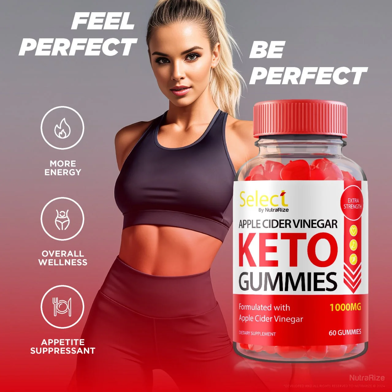 (2 Pack) Select Keto ACV Gummies - Select Keto Official , All-Natural ACV Dietary Supplement, Select Maximum Strength Formula, Advanced Keto plus ACV Gummys, Keto Select Vitamin Reviews (120 Gummies)