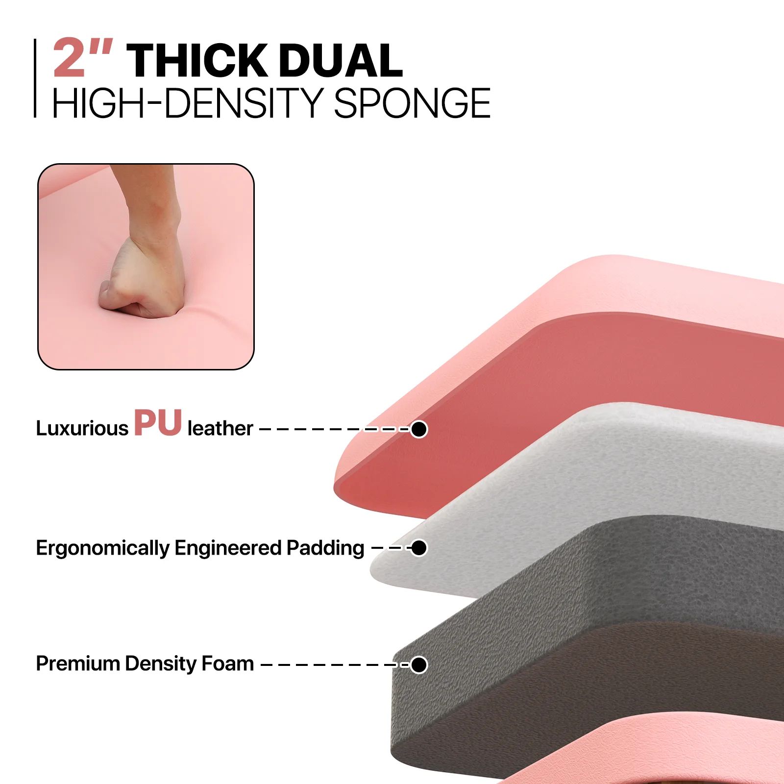 MoNiBloom Foldable Massage Table, Aluminum Alloy Height Adjustable Physiotherapy/Stretching//Tattoo/Salon/Spa/Treatment Bed with Three Fold and Carry Bag, Hold Up to 500Lbs, Pink