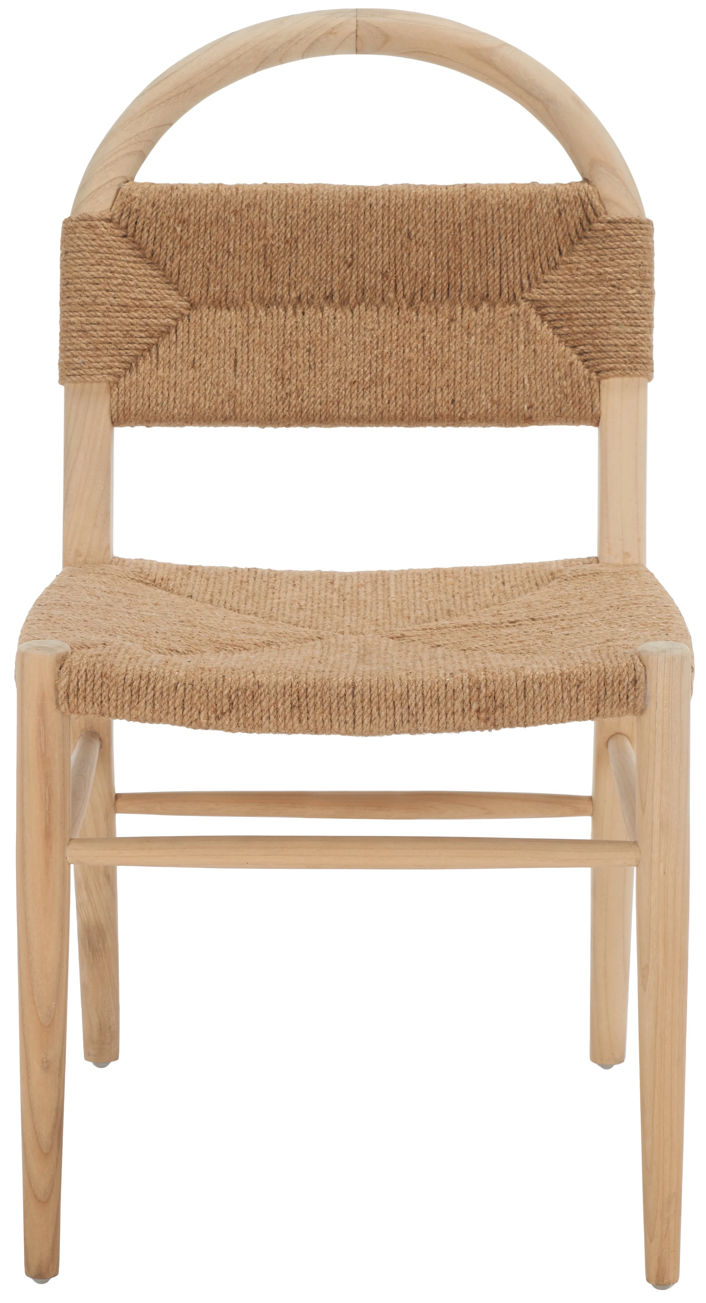 SAFAVIEH Ottilie Dining Chair, Natural Sungkai/Natural Jute Rope (19.5 in. W x 18.7 in. D x 36.6 in. H)