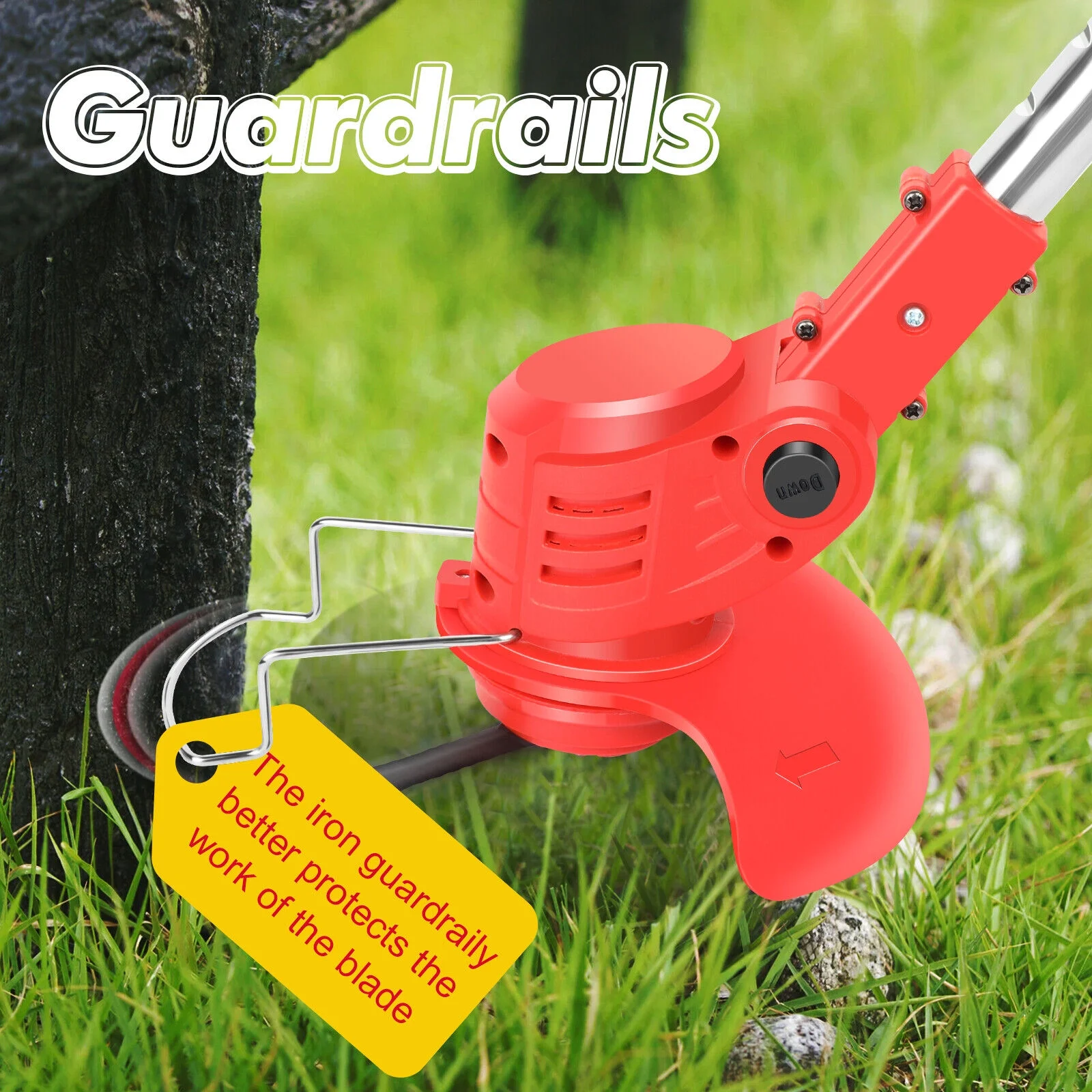 Cordless Electric Weed Lawn Eater Edger Grass String Trimmer Cutter Mower Yard