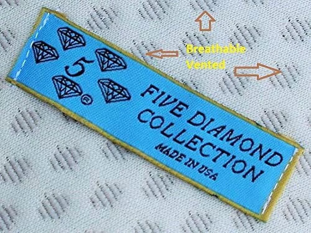 Five Diamond Collection Bamboo Covered Shredded Memory Foam Pillow,100% Washable, Made in USA, (King)