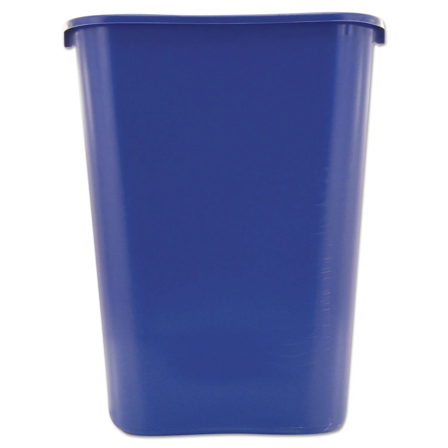 Rubbermaid Commercial Deskside Recycling Container with Symbol, Large, 41.25 qt, Plastic, Blue