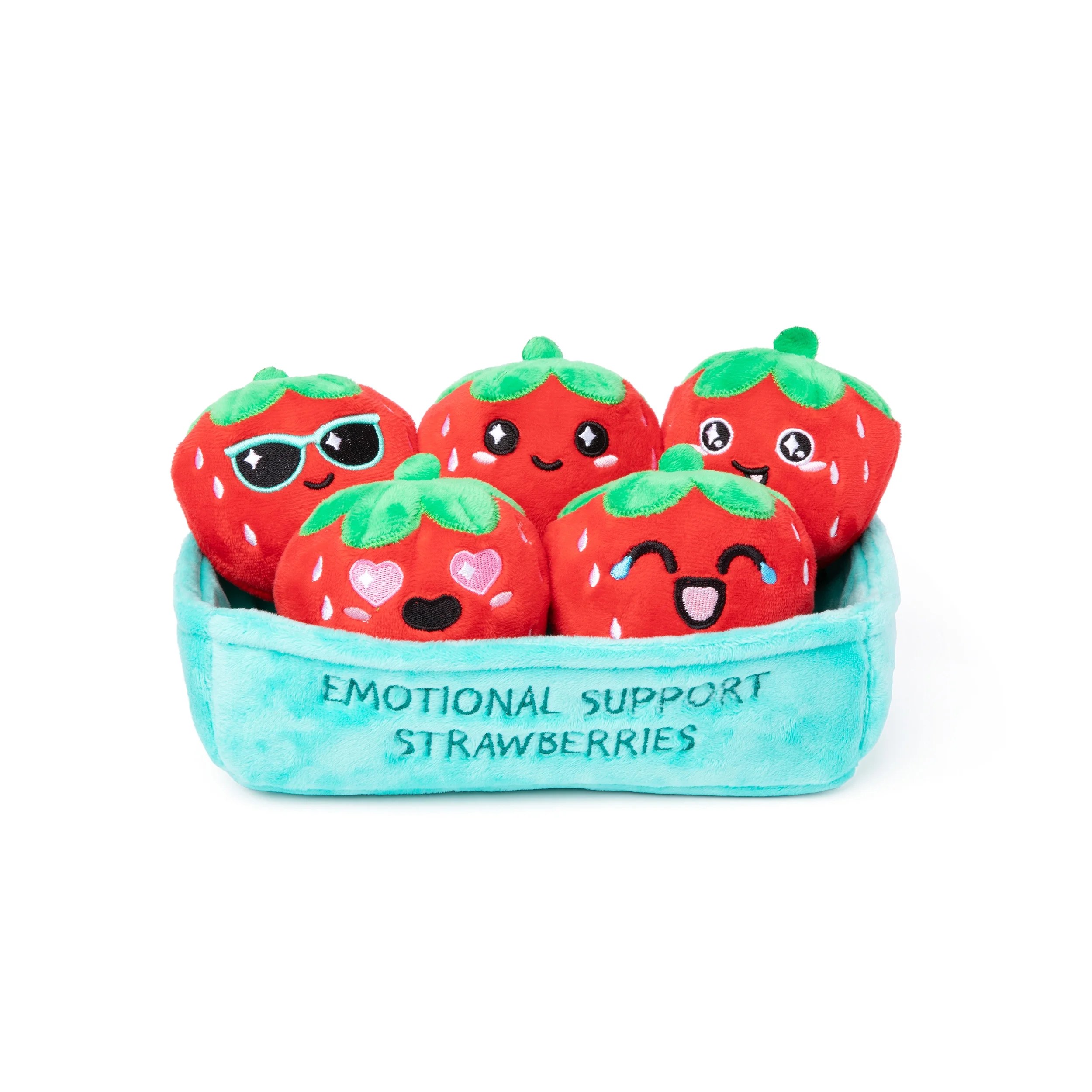 Emotional Support Strawberries - Adorable Strawberry Plush Toys by What Do You Meme?