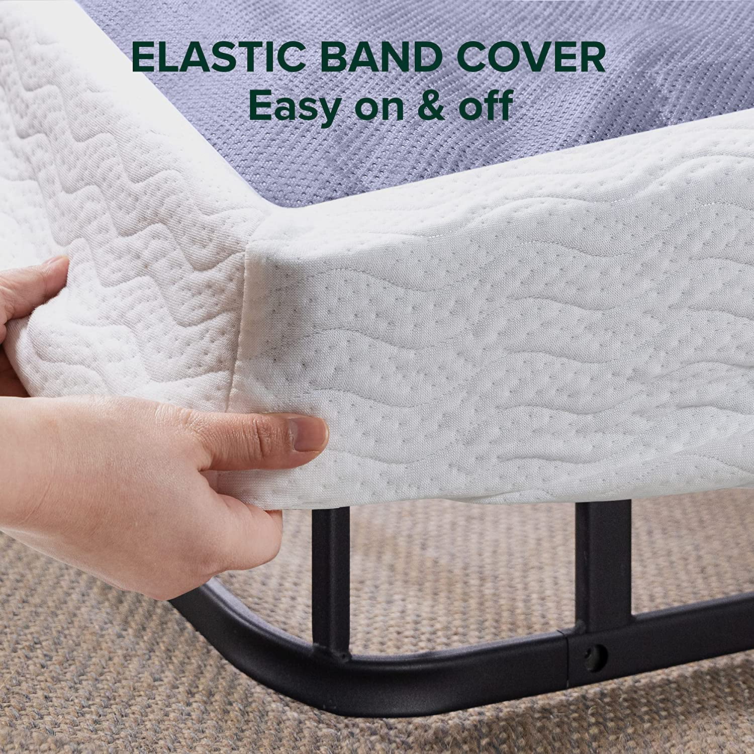 7 Inch Metal Smart Box Spring / Mattress Foundation / Strong Metal Frame / Easy Assembly, Queen