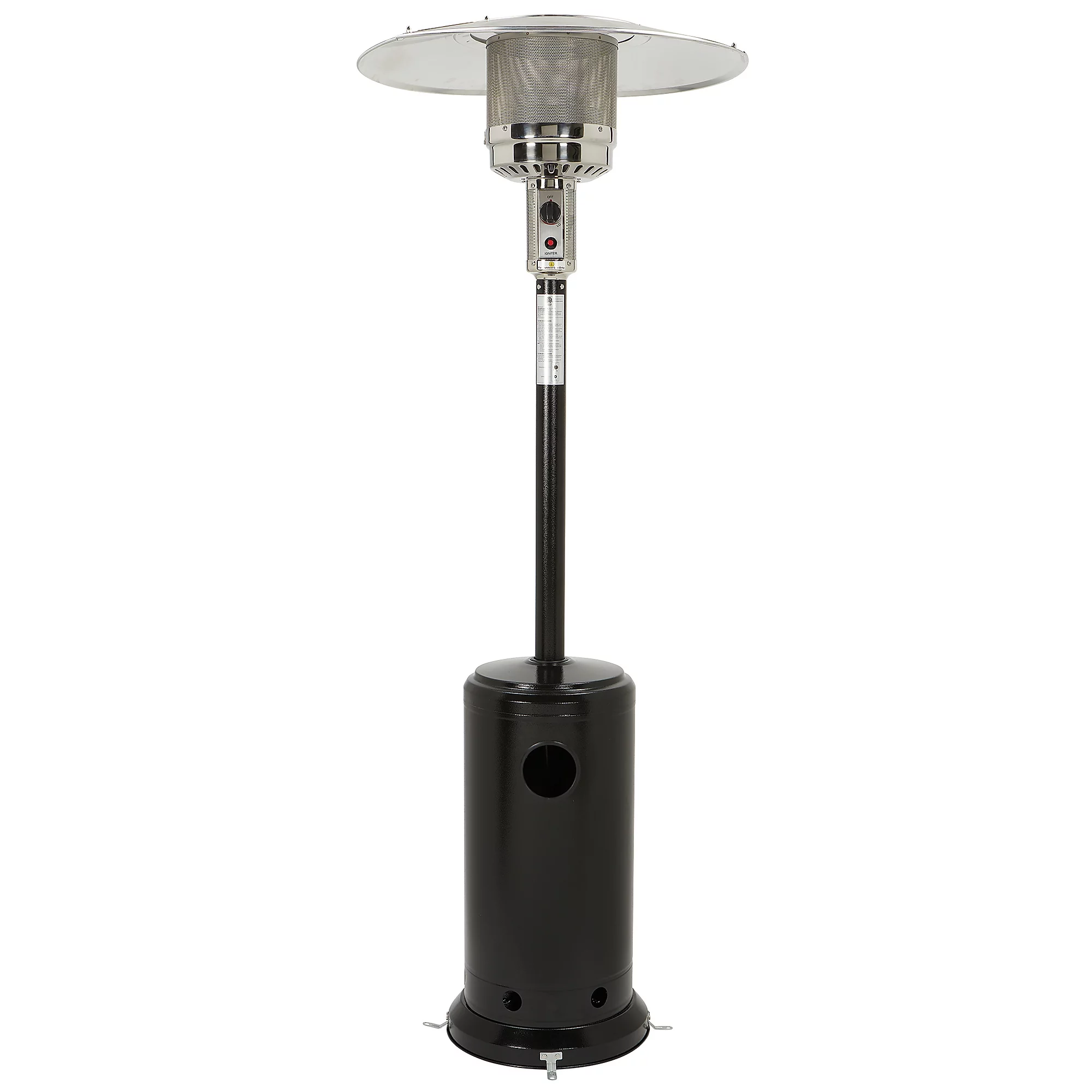 Strongway 32in. Galvanized Steel Propane Patio Heater, 45,000 BTU, Black, Model# CZGB-A