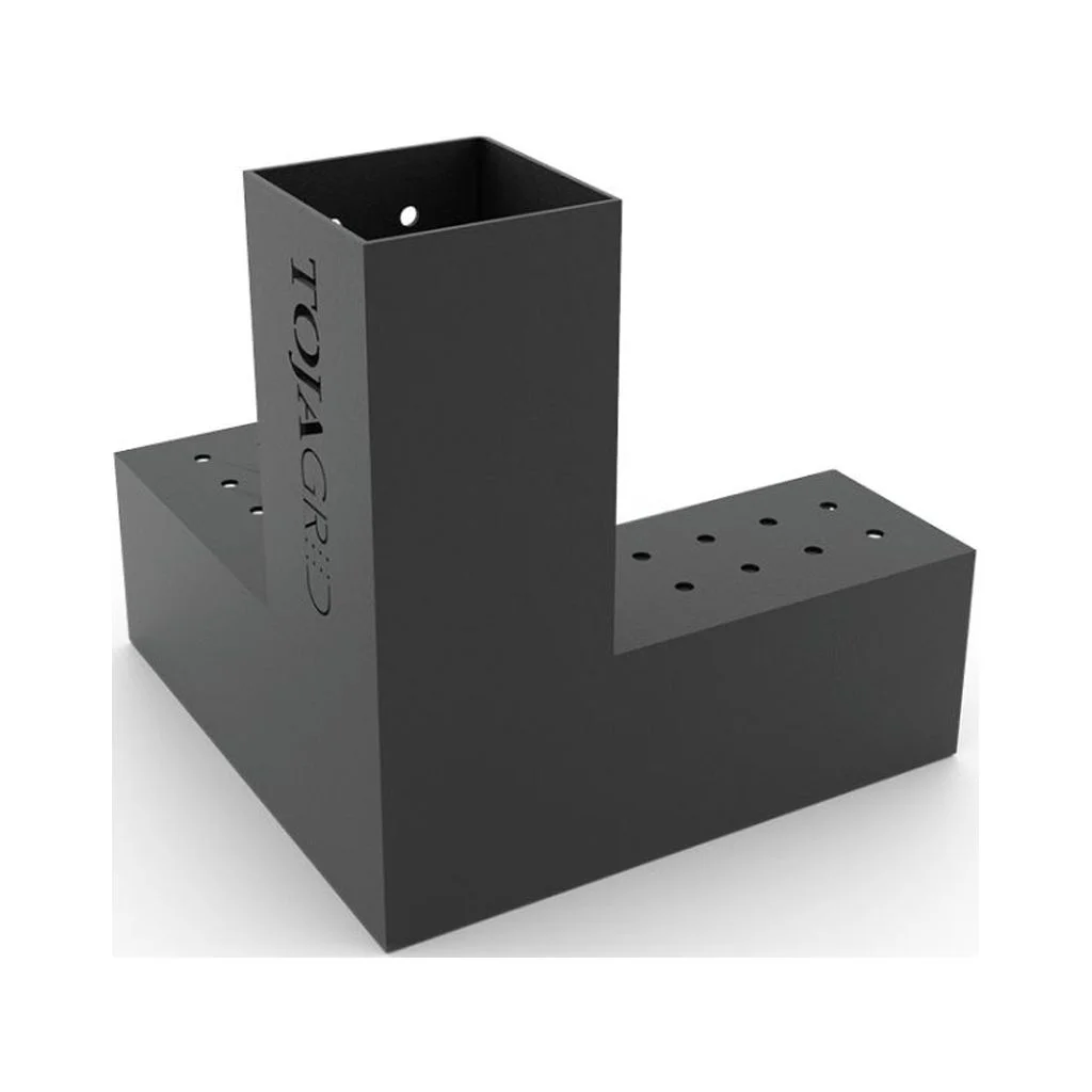 TRIO 3 Arm Pergola Corner Bracket for 4x4 Wood Posts | 2 Pack