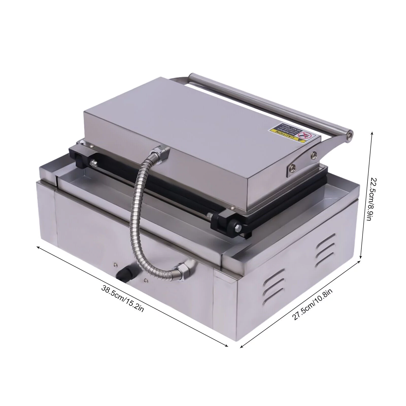 ZhdnBhnos Commercial Waffle Corn Hot Dog Presser Maker Electric Non-stick French Hot Dogs Baker Machine 110V 1500W