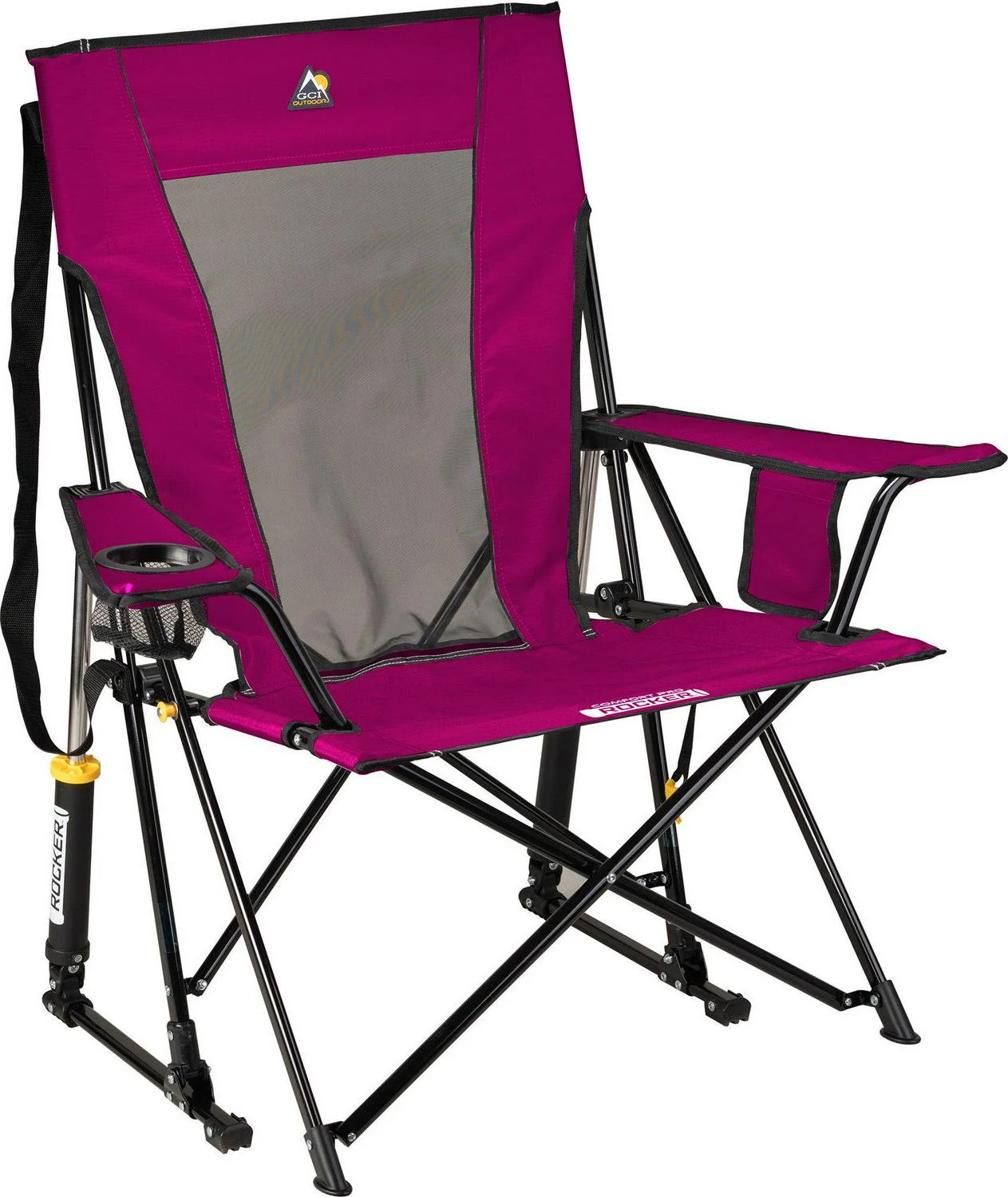 GCI Outdoor Comfort Pro Rocker Chair Raspberry/Black