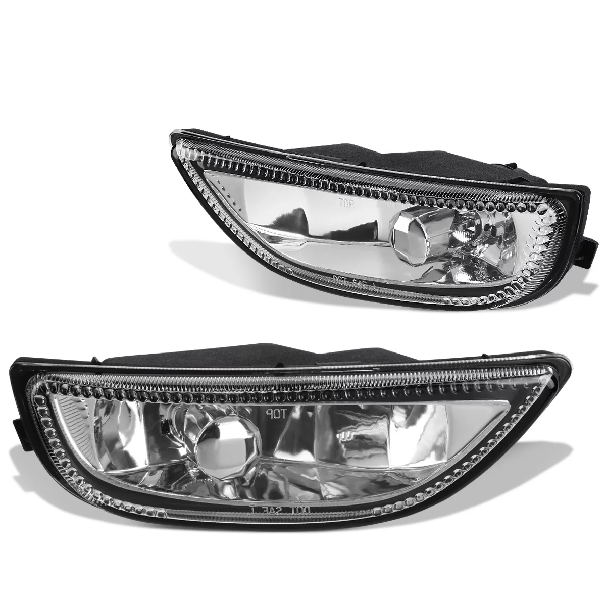 DNA Motoring FL-ZTL-206-CH For 2001 to 2002 Toyota Corolla Front Bumper Driving Fog Light Lamp Clear Lens