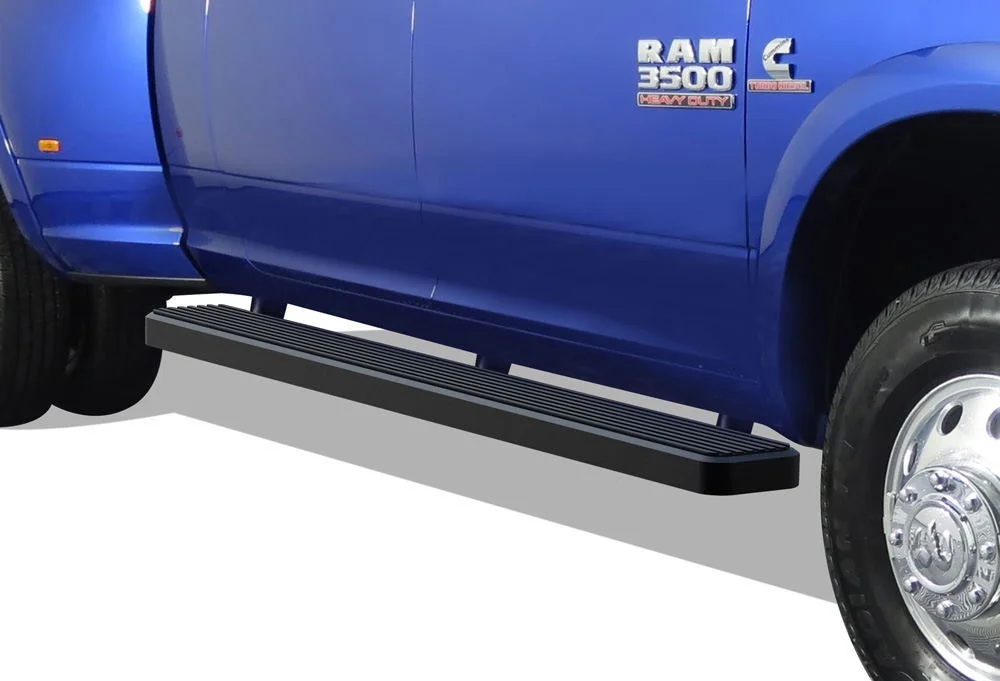 APS iBoard Running Boards 6-inch Matte Black Compatible with Ram 2500 3500 2010-2023 Mega Cab (Nerf Bars Side Steps Side Bars)