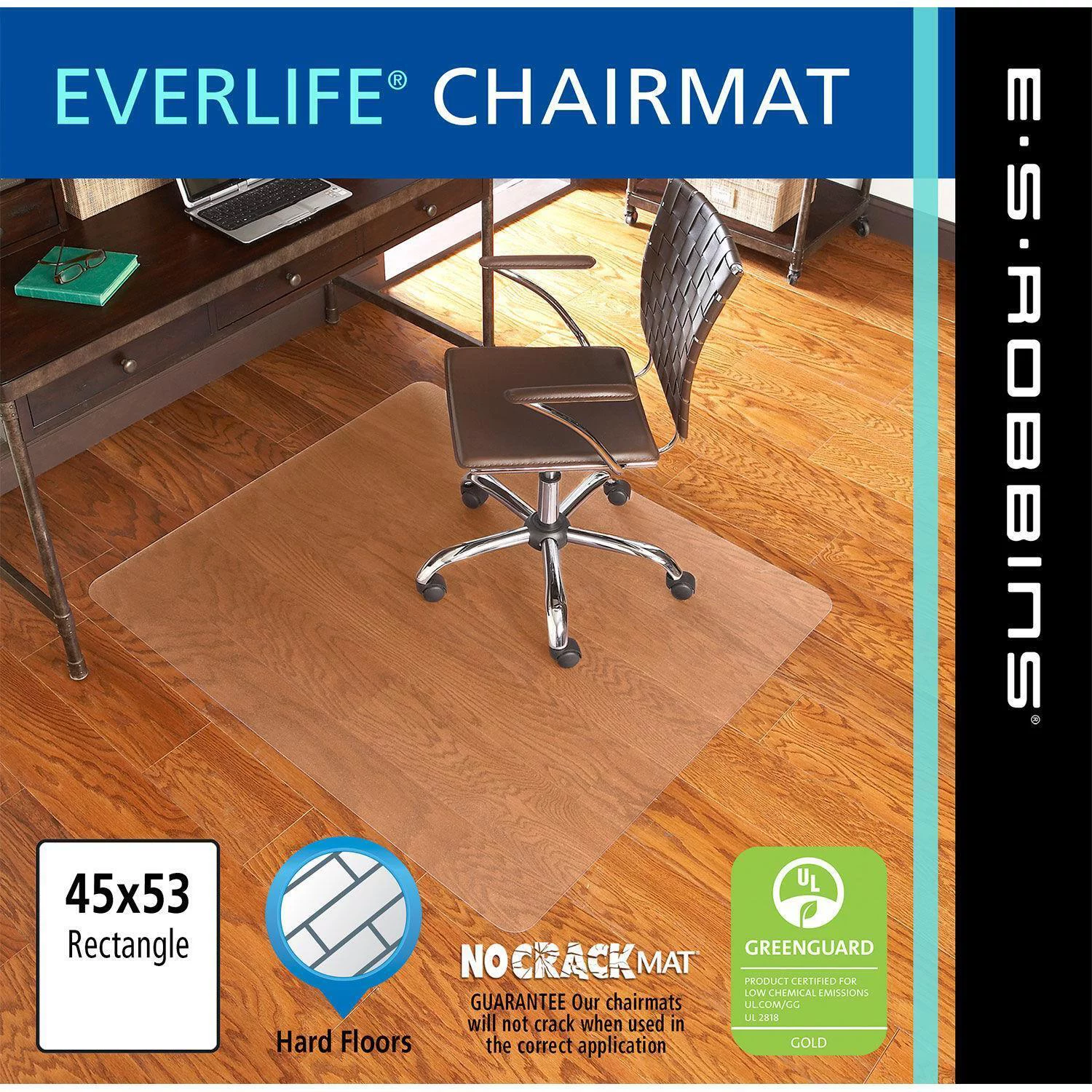 ES Robbins Chair Mat for Hard Floors - Heavy Use, 60