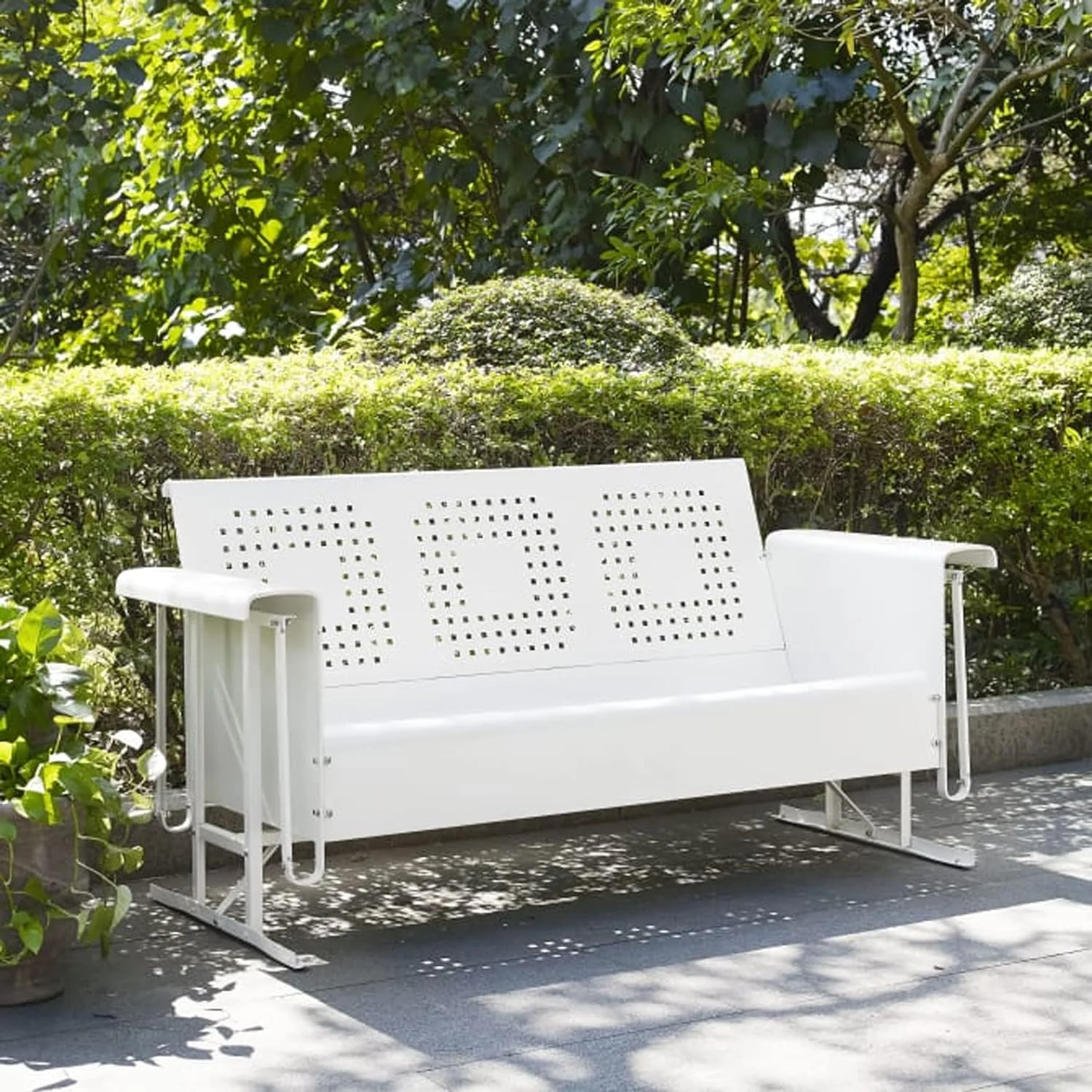 Bates Sofa Glider - White