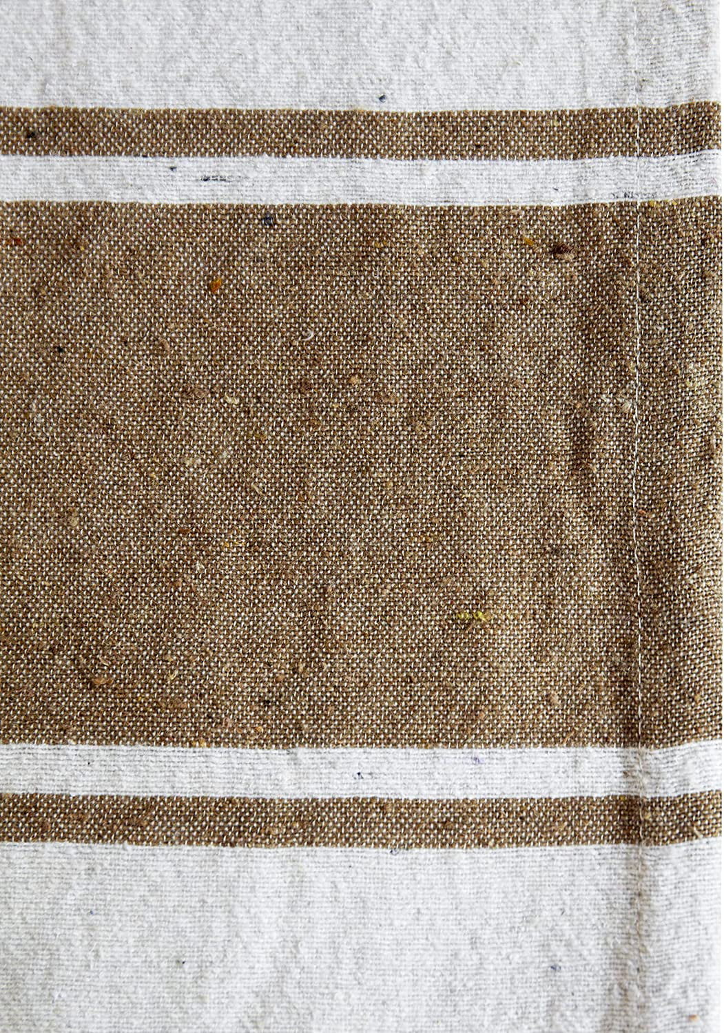 A&B Home Throw Blanket - Brown and White Stripe Woven Cotton Blend Blanket, 50