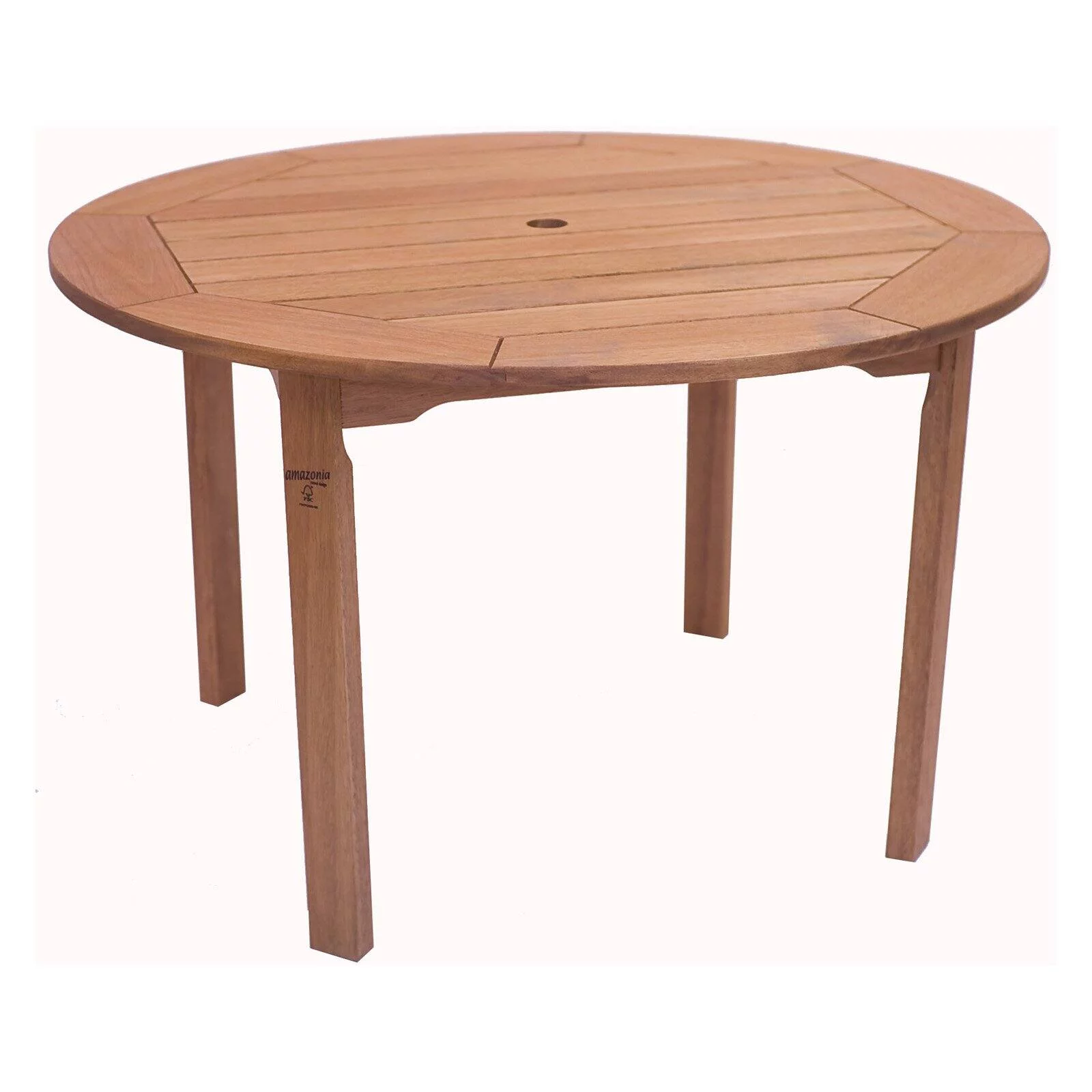 International Home Amazonia 5 Piece Wood Patio Dining Set in Brown