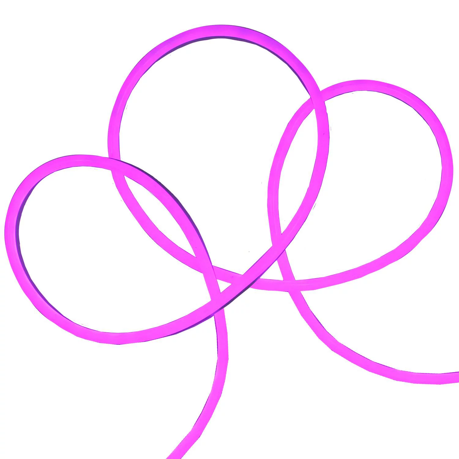 50' LED Commercial Grade Purple Neon Style Flexible Christmas Rope Lights