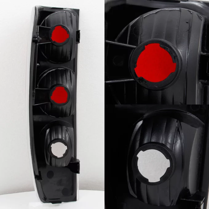 AKKON - For 2004-2012 Chevy Colorado | GMC Canyon Replacement Black Tail Lights Lamps + Smoke 3rd Brake Light