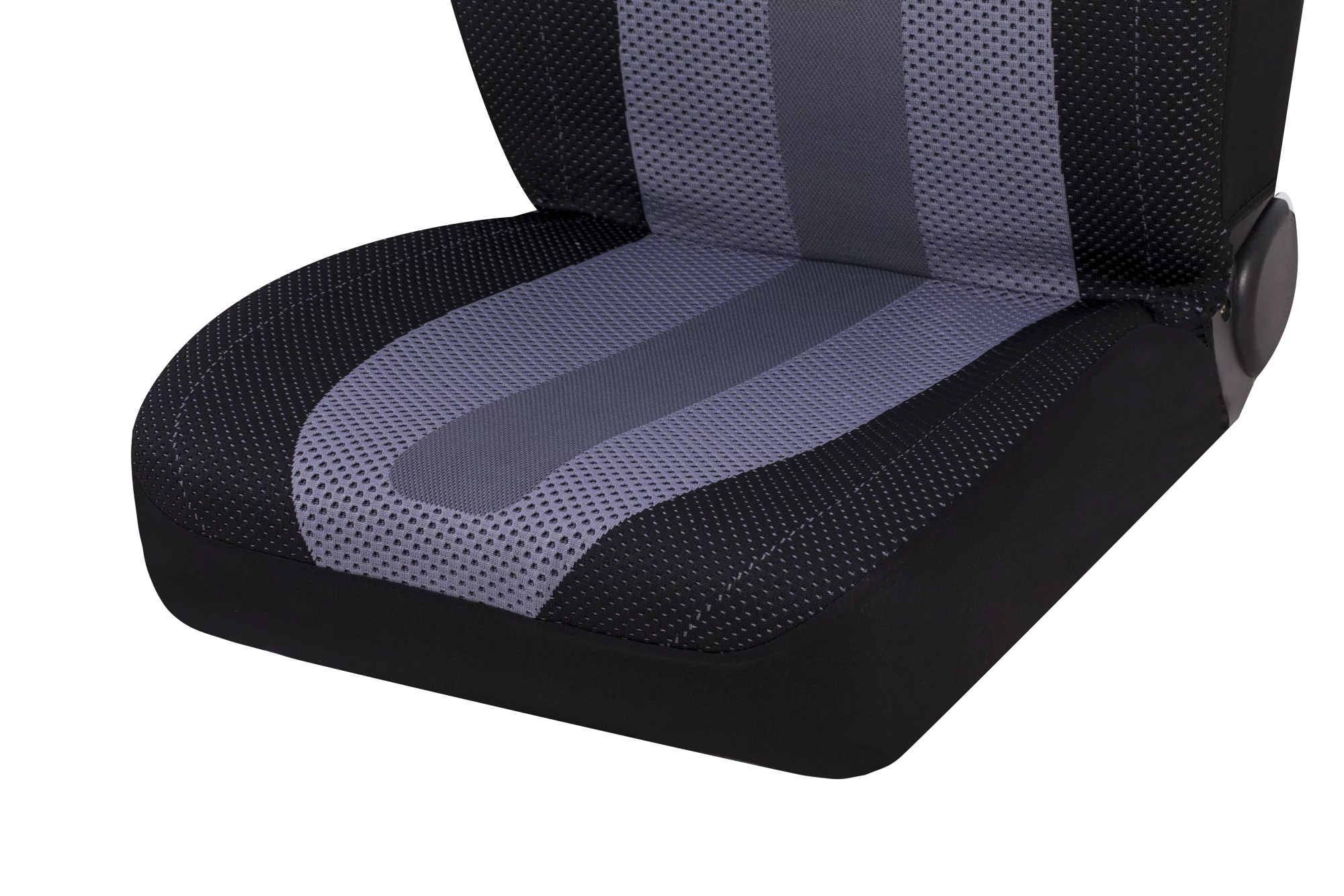 Auto Drive 2PC High Back Seat Covers Aireknit Vapour Polyester Black/Grey - Universal Fit, 2010SC05