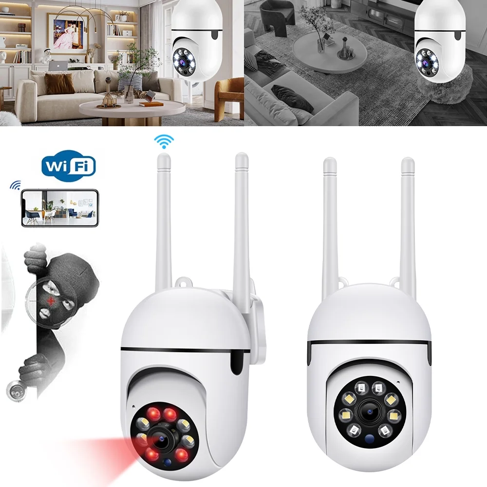 Security Cameras, DFITO 2.4Ghz Wireless Wifi Waterproof Surveillance Camera, IR Night Vision, Motion Detection
