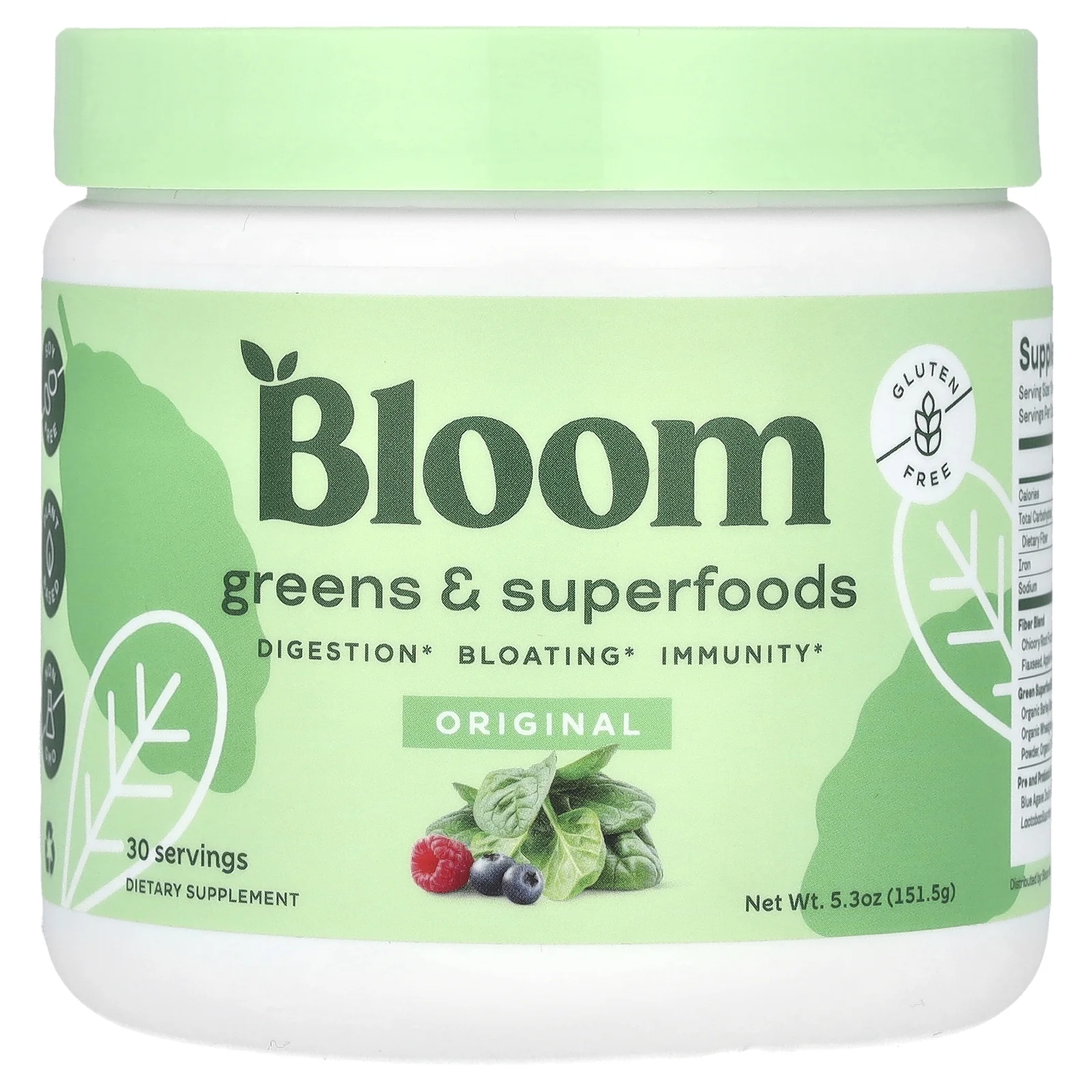 Bloom Greens & Superfoods, Original , 5.3 oz (151.5 g)