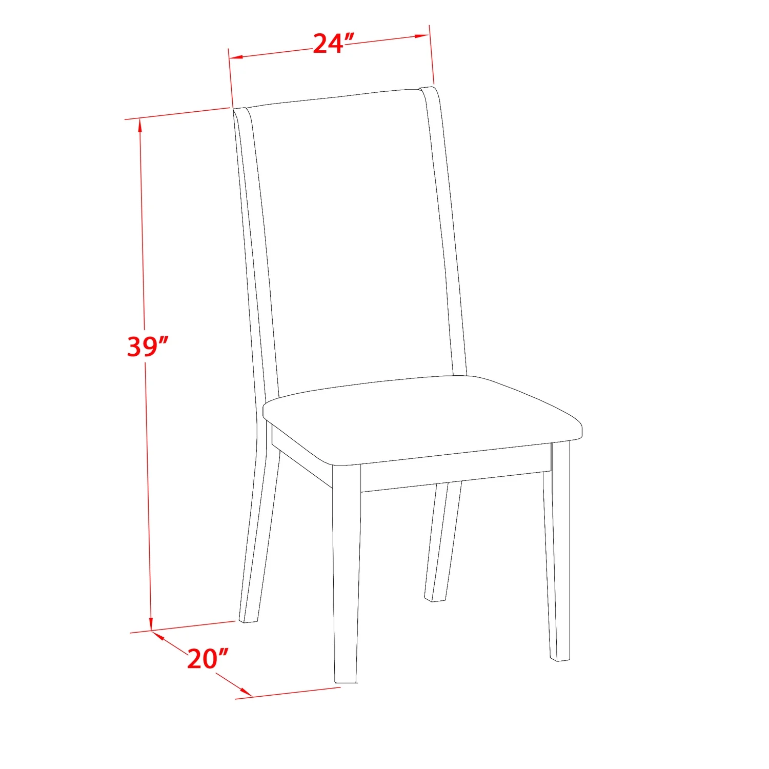HomeStock Neo-Classical Nostalgia 3-Piece Wood Dining Table Set Included A Pedestal Dining Table & 2 Parsons Dining Room Chairs, Light Sable Linen Fabric Kitchen Chairs Seat With Rubber Wood Legs