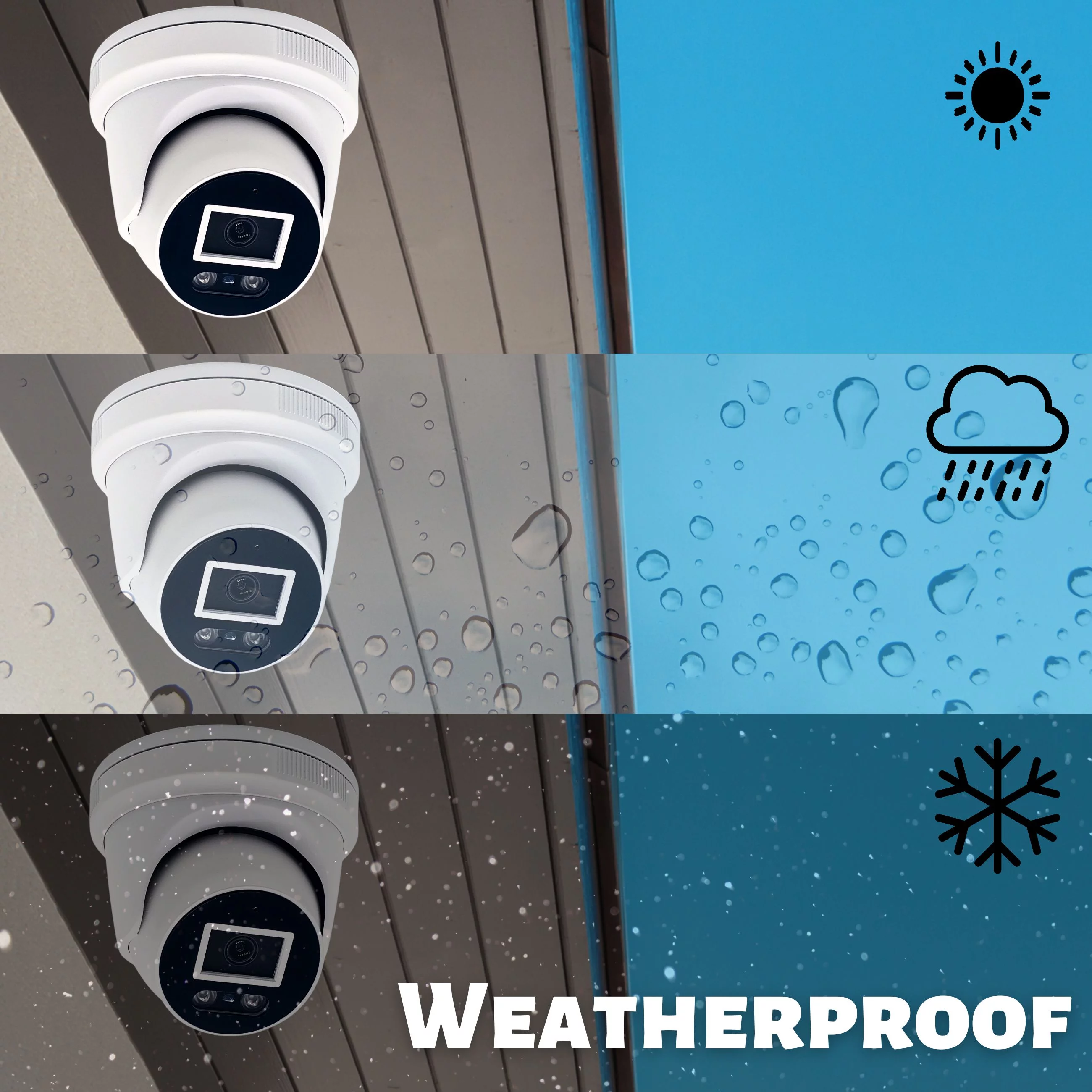 Evertech 8 Channel 4K 8MP IP PoE Surveillance Security Camera System with 4TB HDD and Built-in Microphone