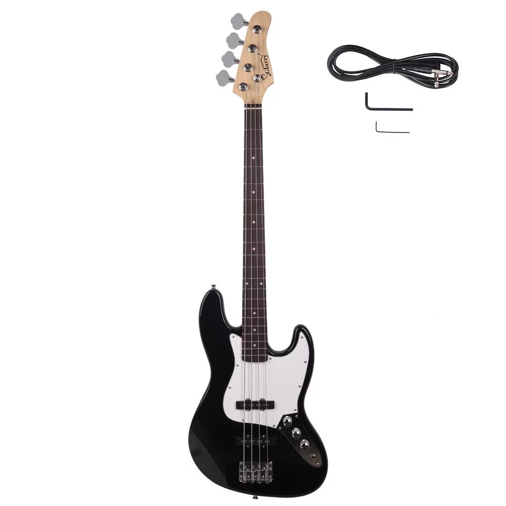 Glarry Electric 4 Strings Burning Fire Bsss Guitar w/ Tools for Beginner