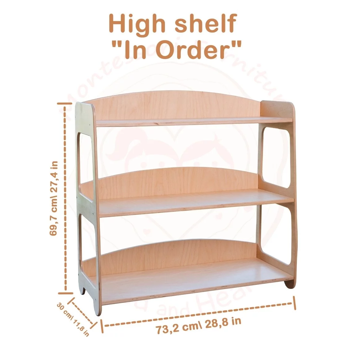 Woodandhearts High Bookcase 