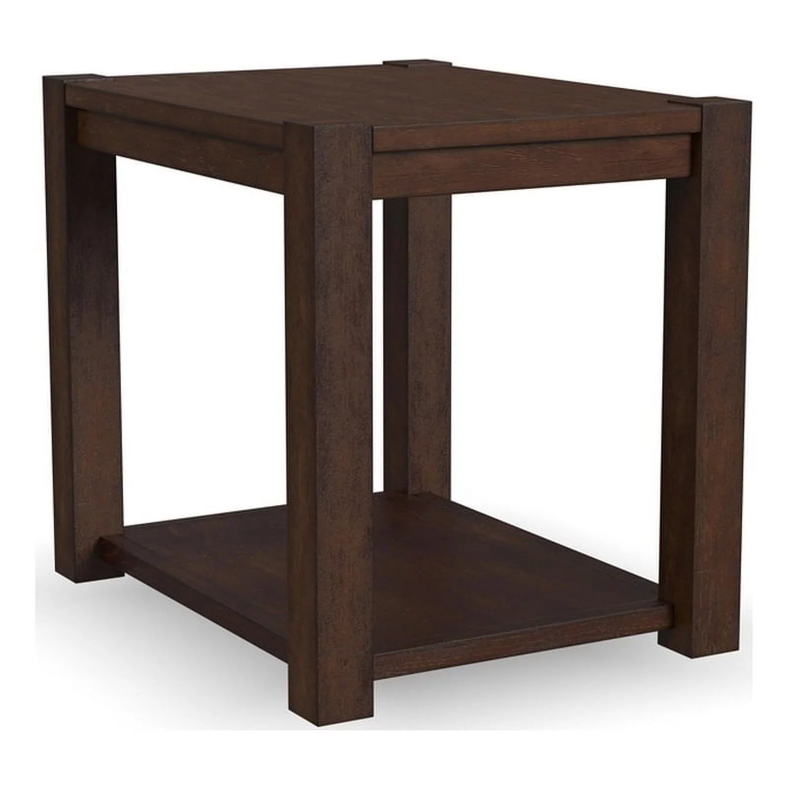 Home Square 3-Piece Set with Coffee Table and 2 End Tables in Brown