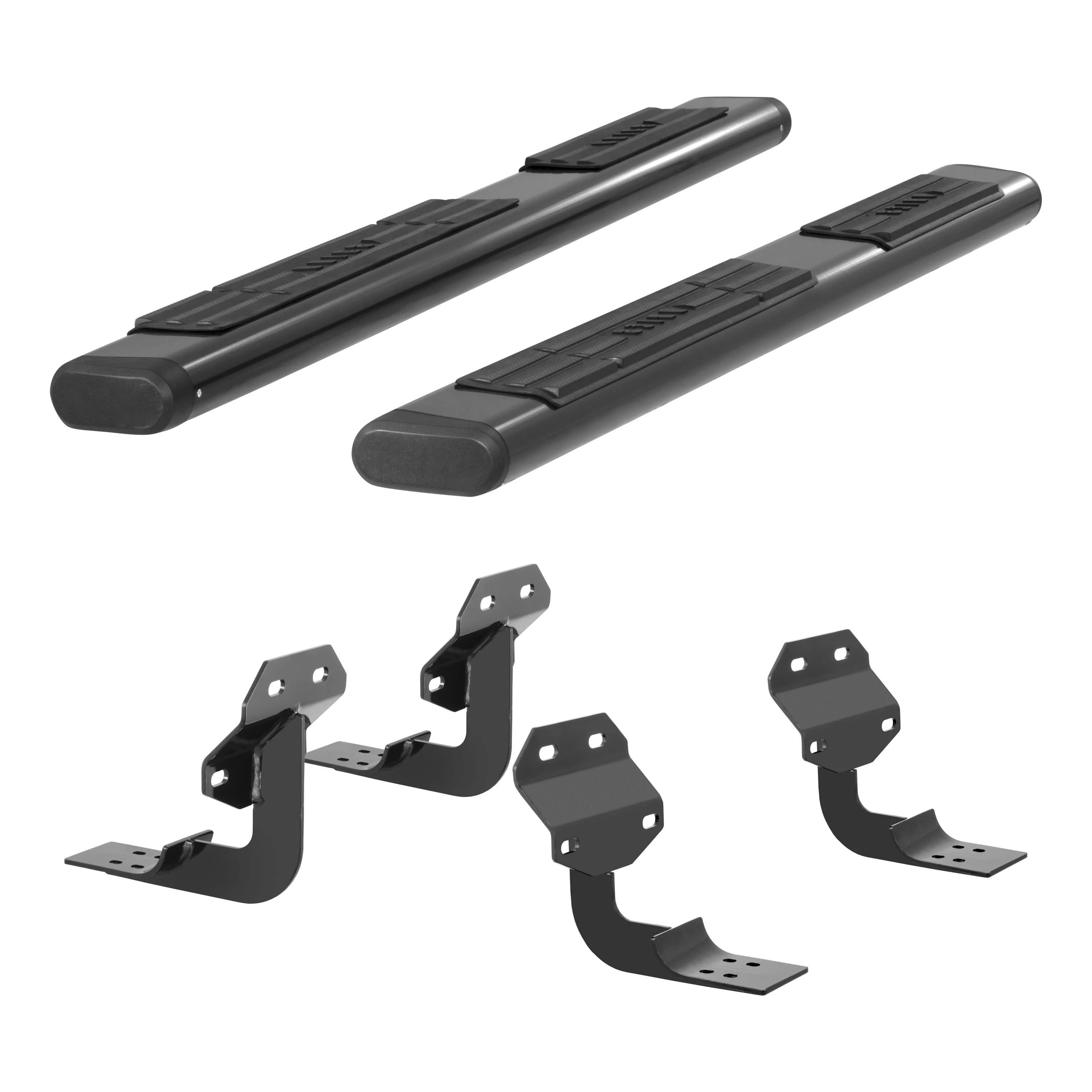 ARIES 4445042 6 x 75-Inch Oval Black Aluminum Nerf Bars, Select Ford F-150, F-250, F-350, F-450, F-550 Super Duty Fits select: 2015-2023 FORD F150, 2017-2022 FORD F250