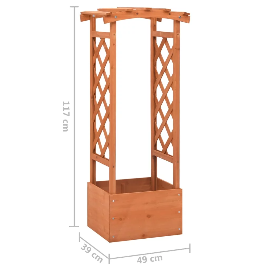 Trellis Planter with Arch 19.3