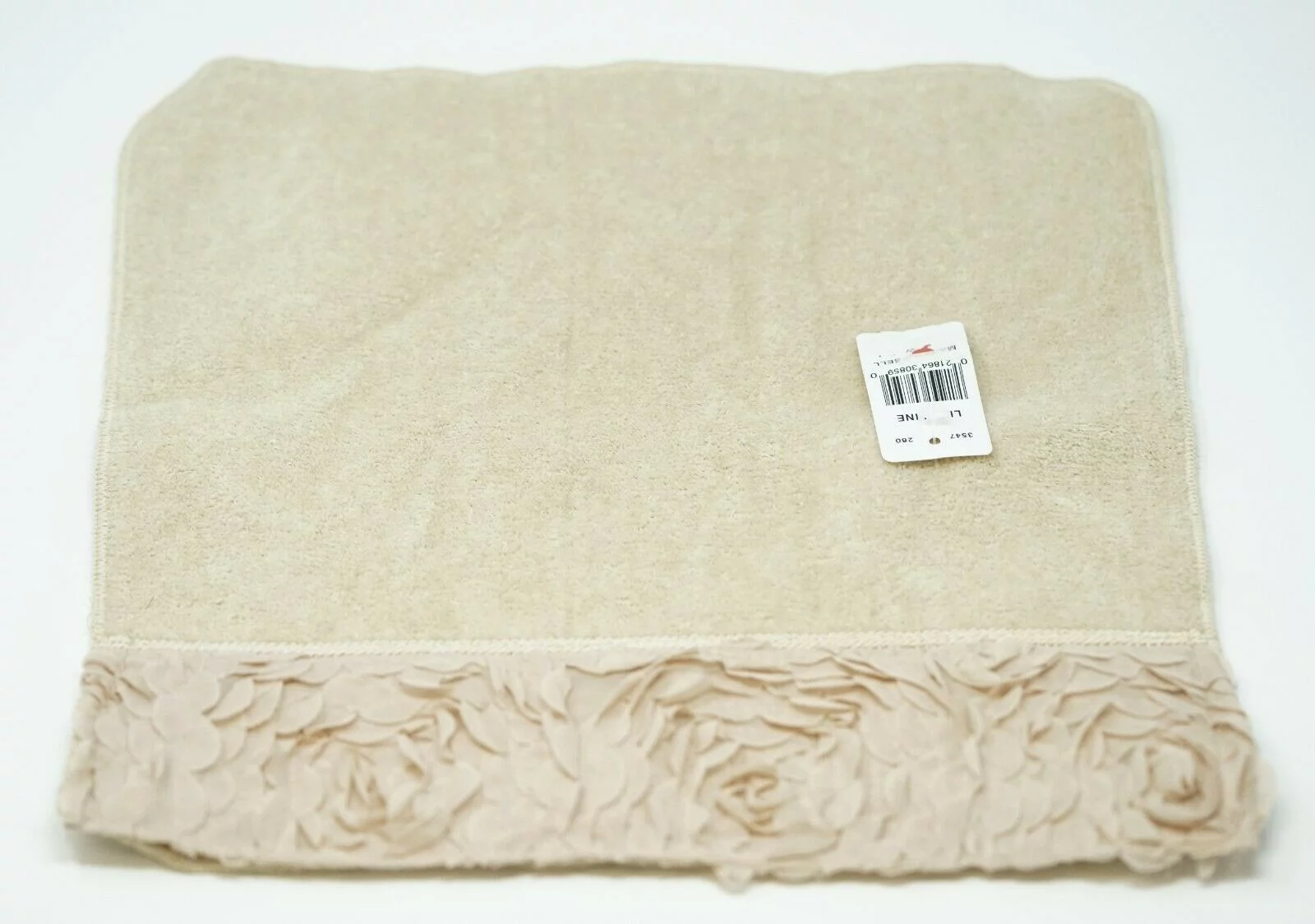 Avanti Linens Mademoiselle 100% Cotton Floral Wash Cloth / Face Towel - Linen