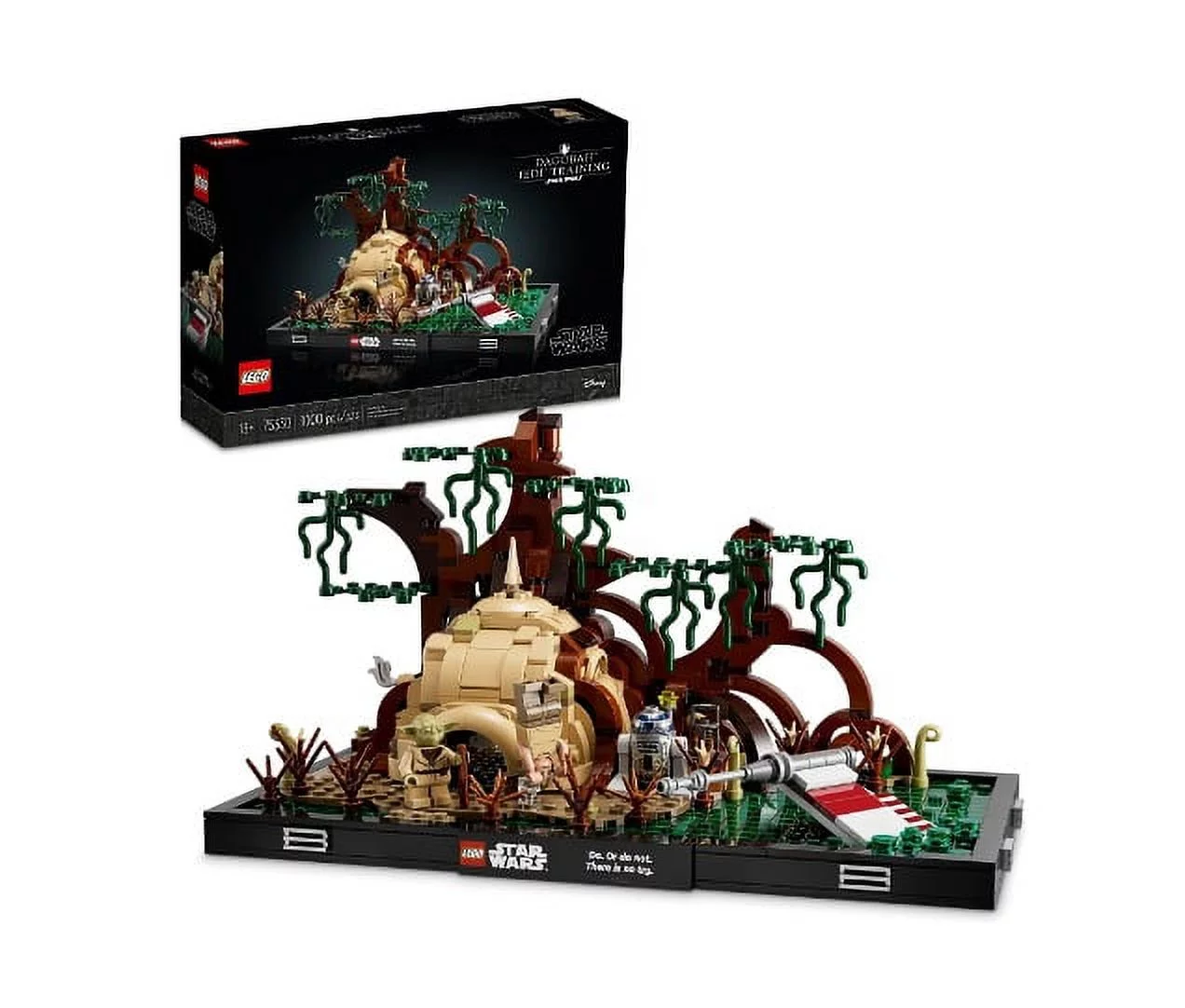 LEGO 75330 Star Wars Dagobah Jedi Training Diorama Building Set, 1,000 Pieces