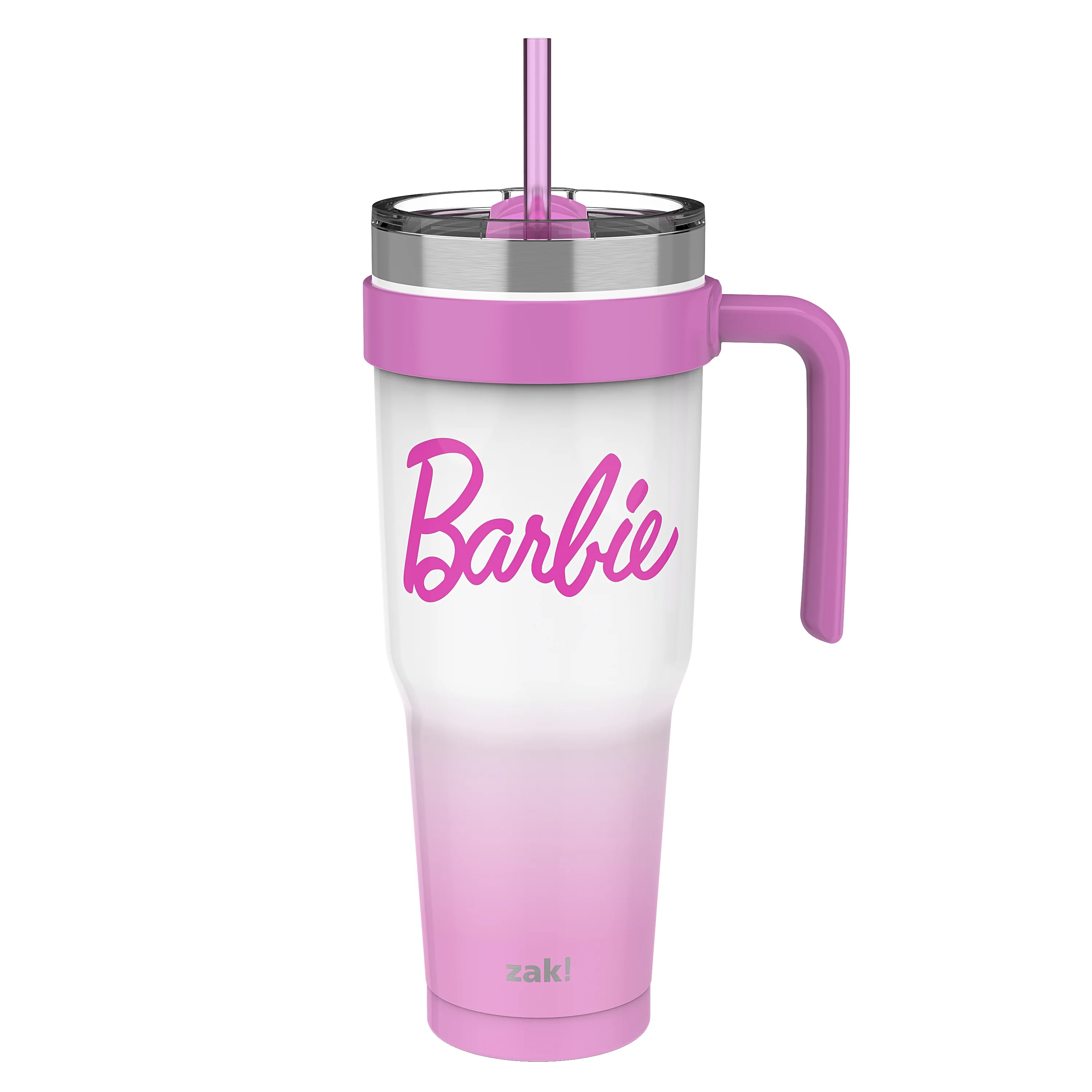 Barbie 40oz Double Wall Stainless Steel Waverly Tumbler - Pink Ombre