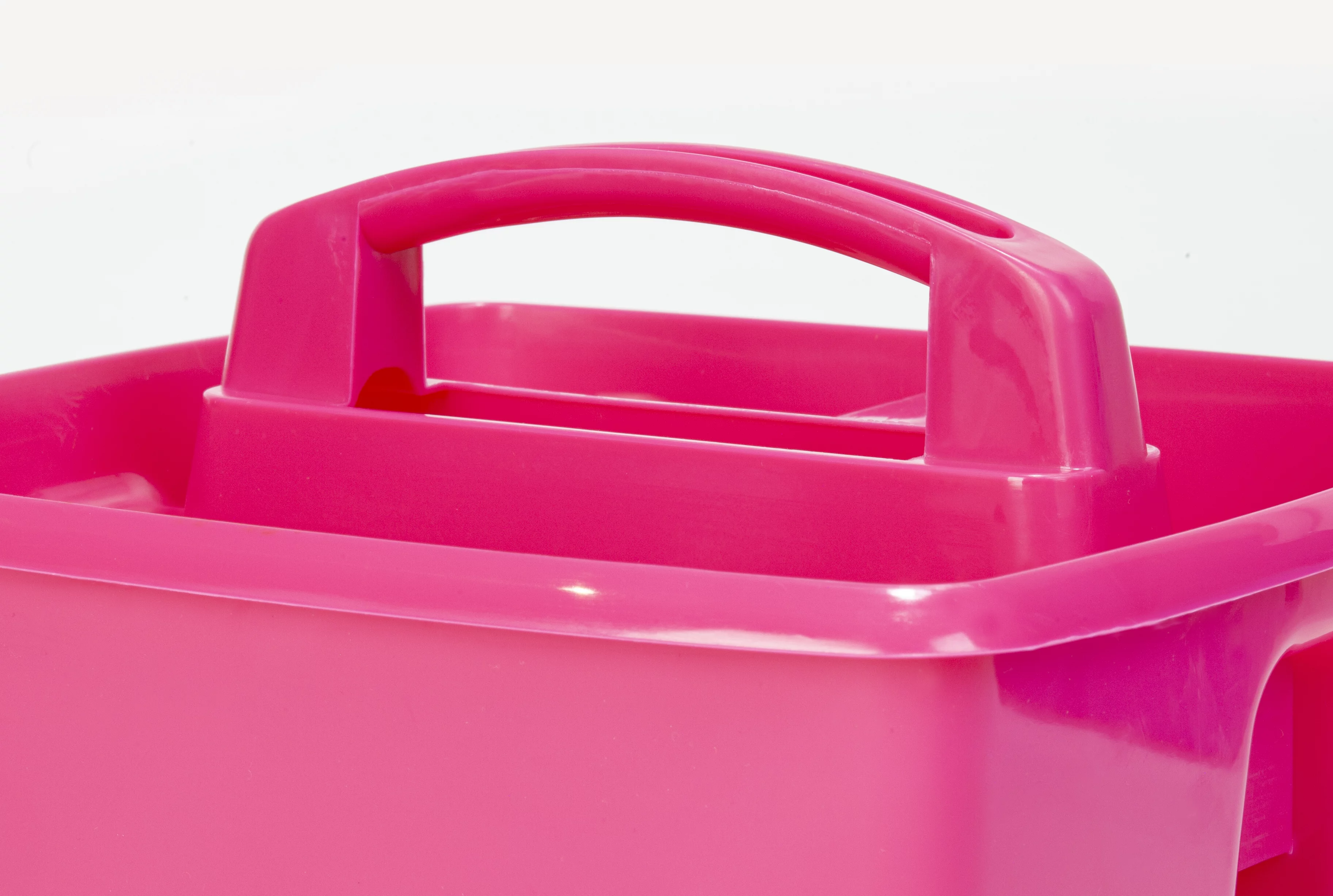 Pen+Gear Plastic Caddy, Craft and Hobby Organizer, Fuchsia Burst