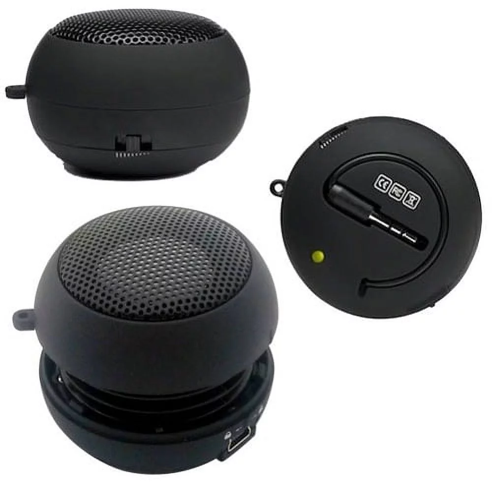 For TCL 40 XL/XE/X/NxtPaper - Wired Speaker Portable Audio Multimedia Rechargeable Black