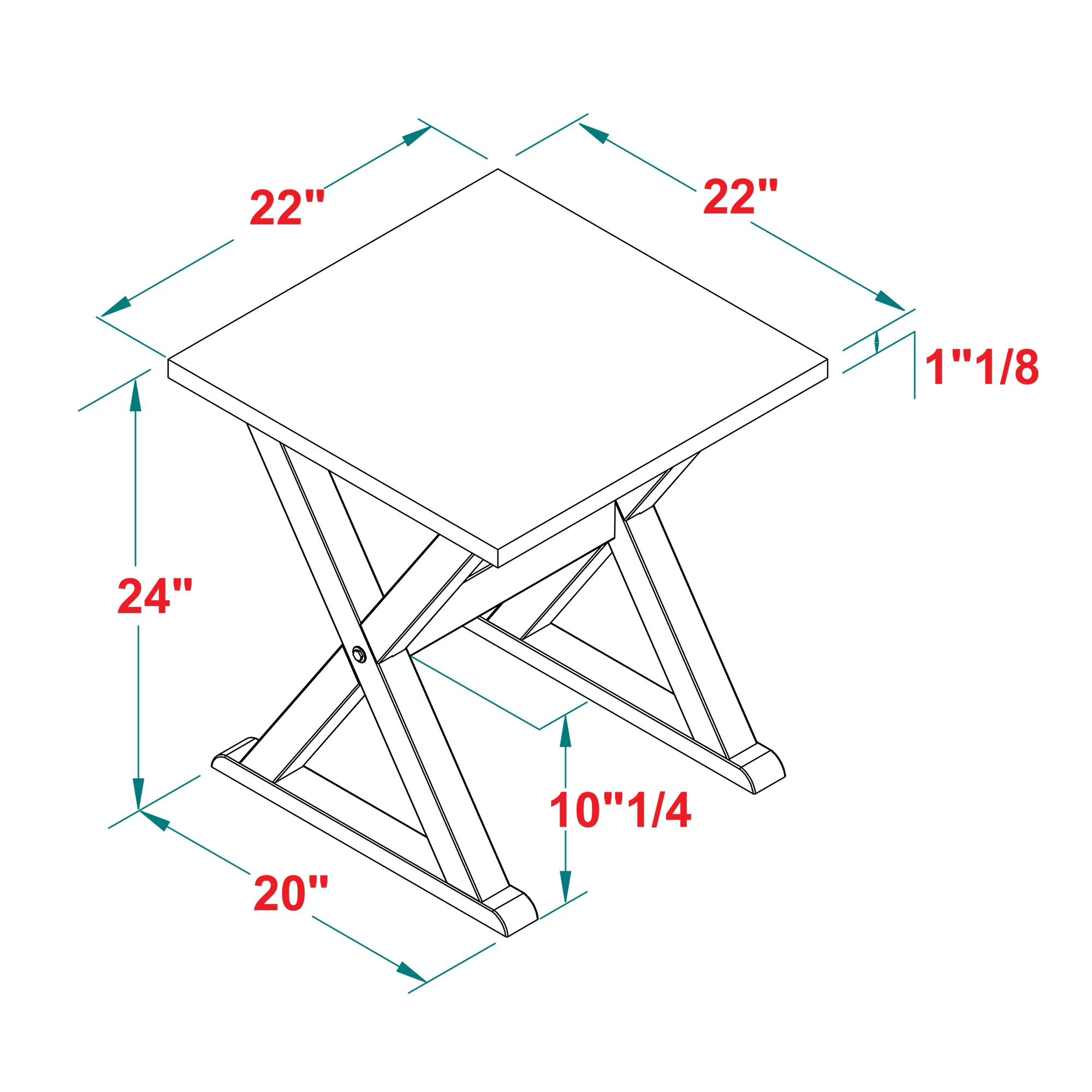 Walker Edison Rustic Farmhouse Distressed Wood Side Table, Set of 2, Grey/Brown