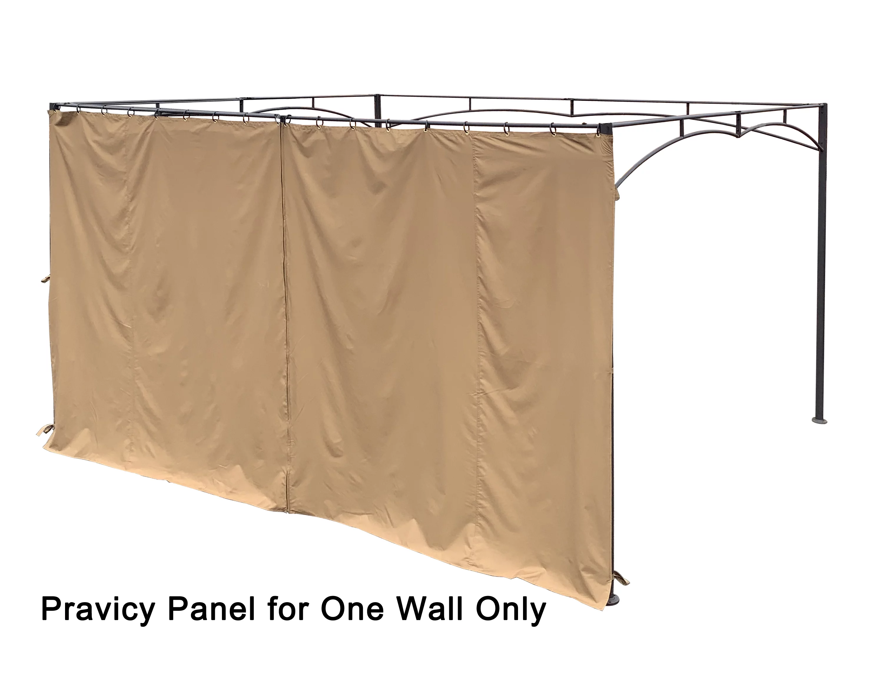 APEX GARDEN Universal 14-ft Privacy Panel Curtain/Side Wall Sunshade (One Side Only) (14 Ft, 168