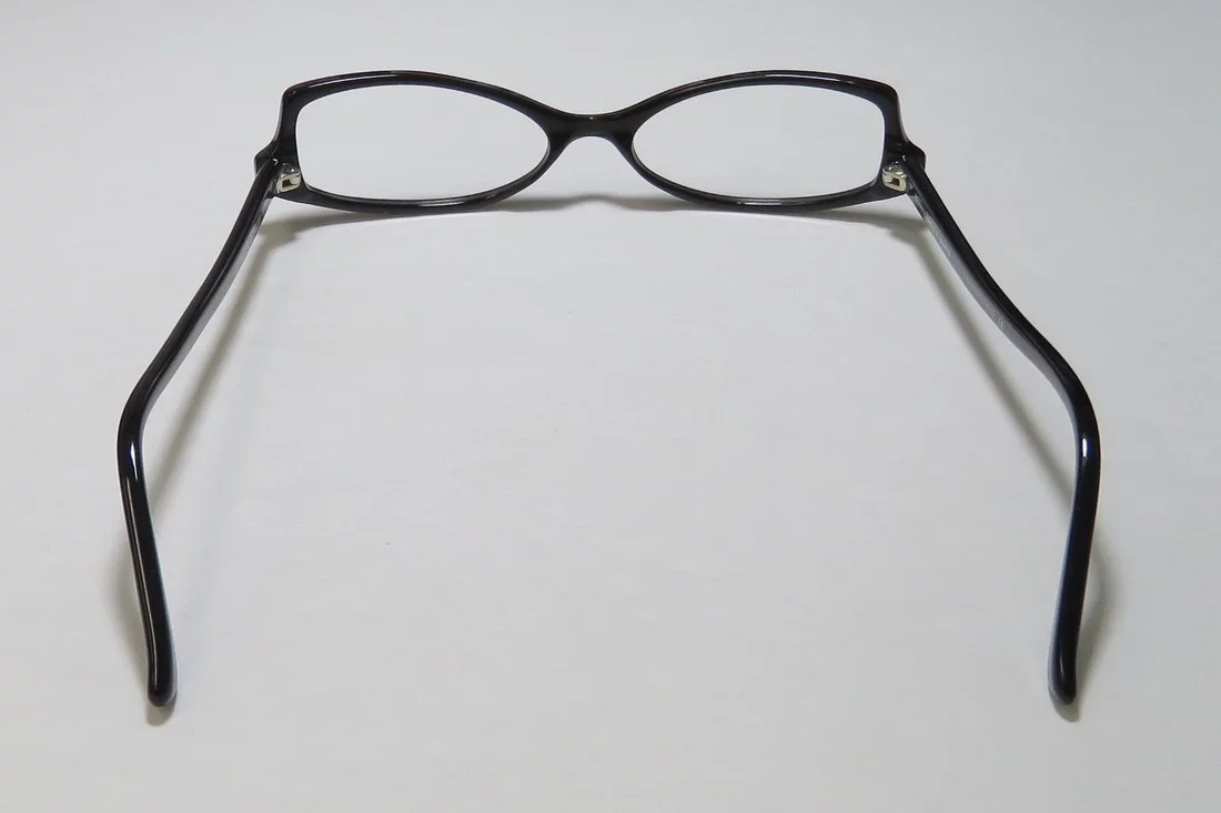 NEW HARRY LARY'S STACEY WOMENS/LADIES DESIGNER FULL-RIM BLACK HOT HANDMADE FROM FRANCE FRAME DEMO LENSES 51-18-0 EYEGLASSES/SPECTACLES