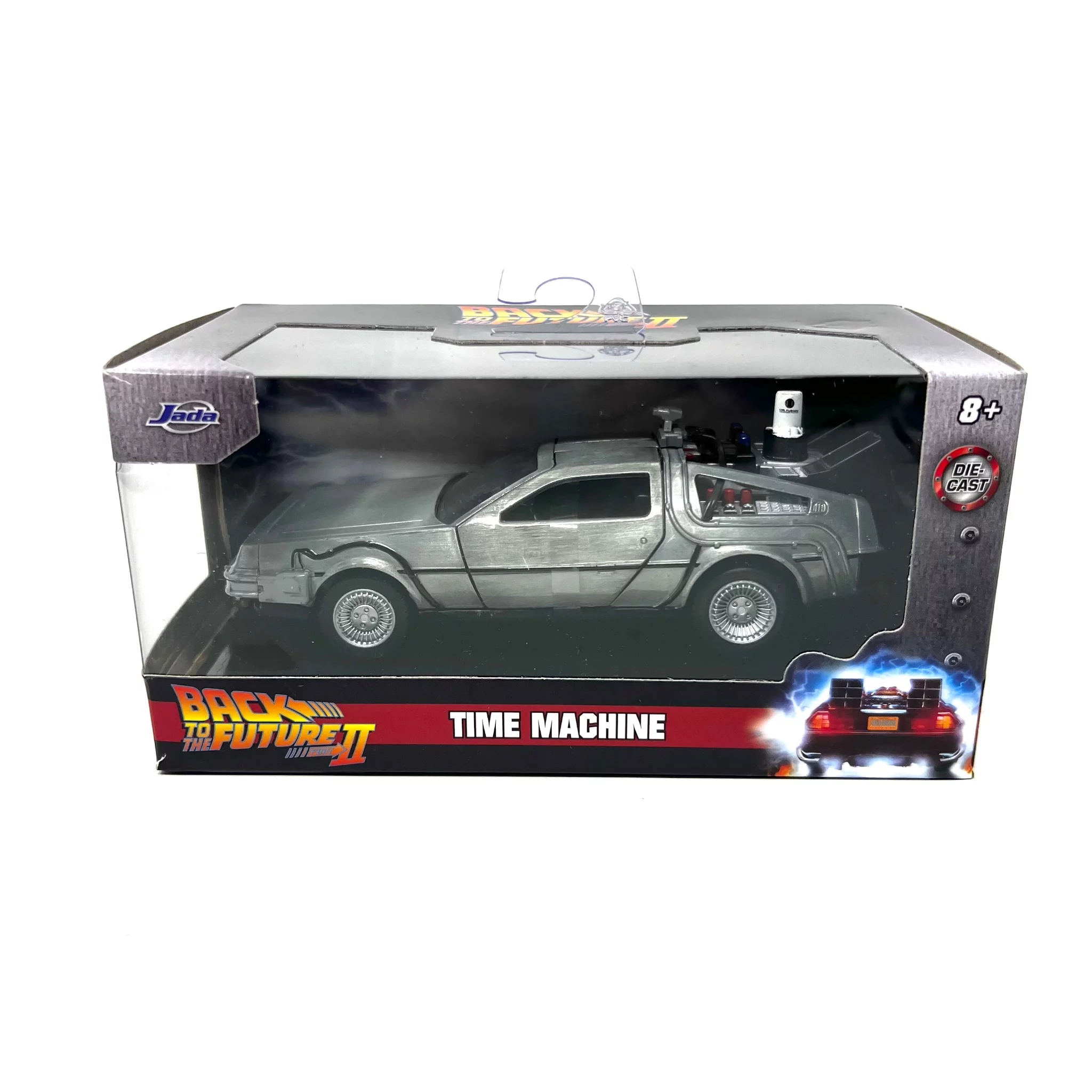 Jada Toys Hollywood Rides Back To The Future 1:32 Scale Time Machine Delorian