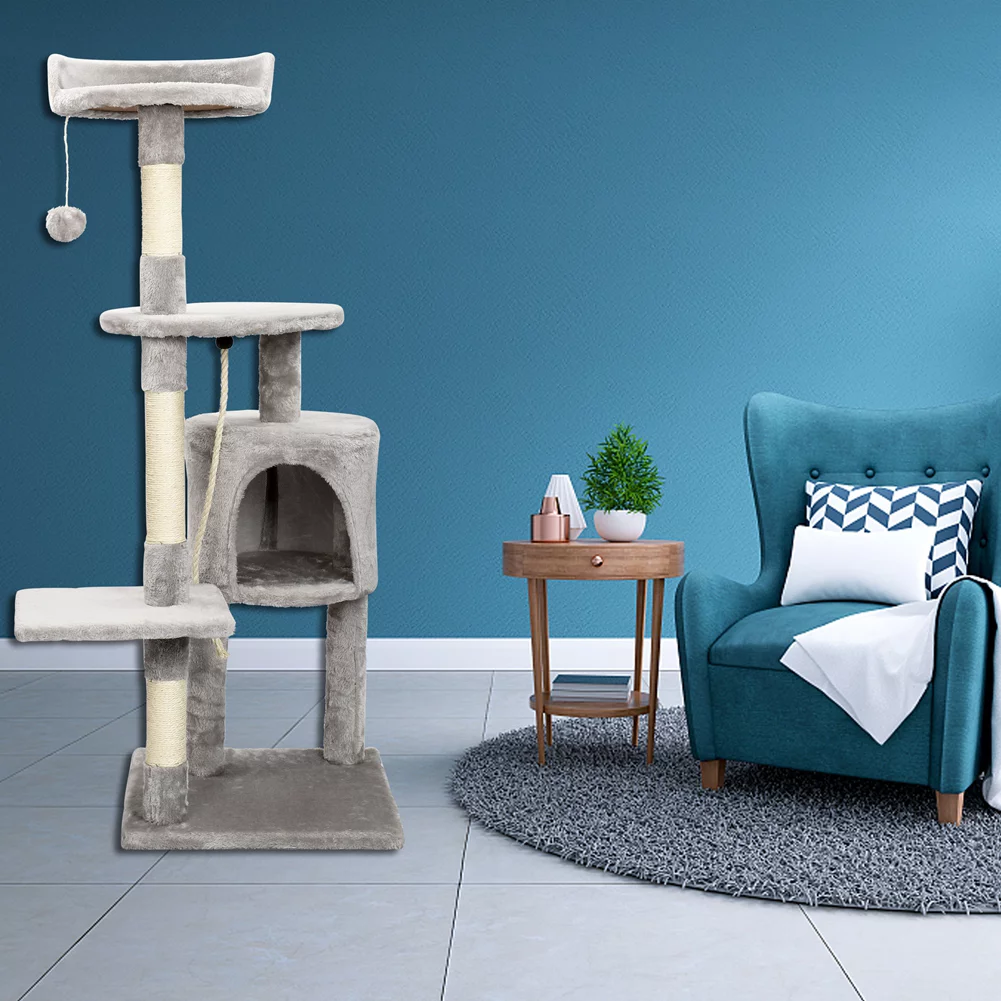 Cat Tree with Condo and Scratching Pad Tower 44.09