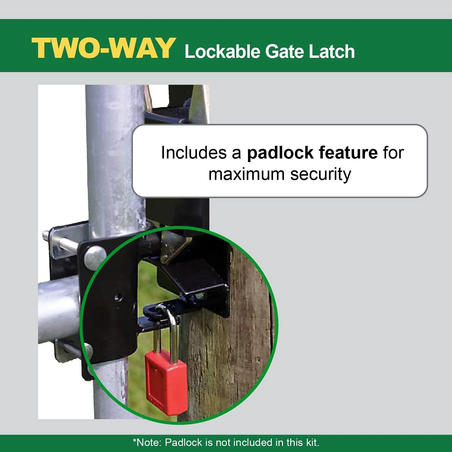 Powerfields 2-Way Gate Latch