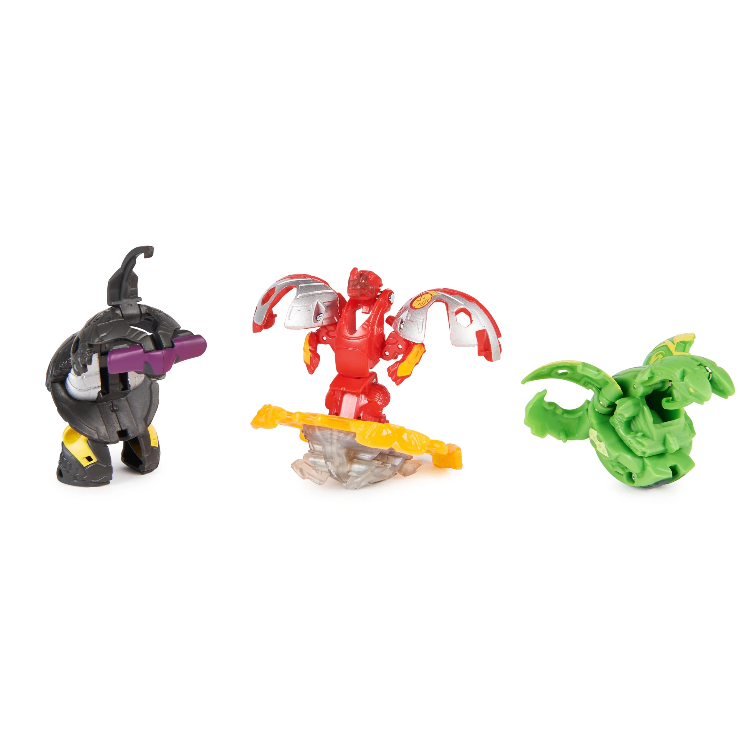 Bakugan Starter 3-Pack, Special Attack Dragonoid, Nillious, Hammerhead Customizable Spinning Action Figures and Trading Cards,