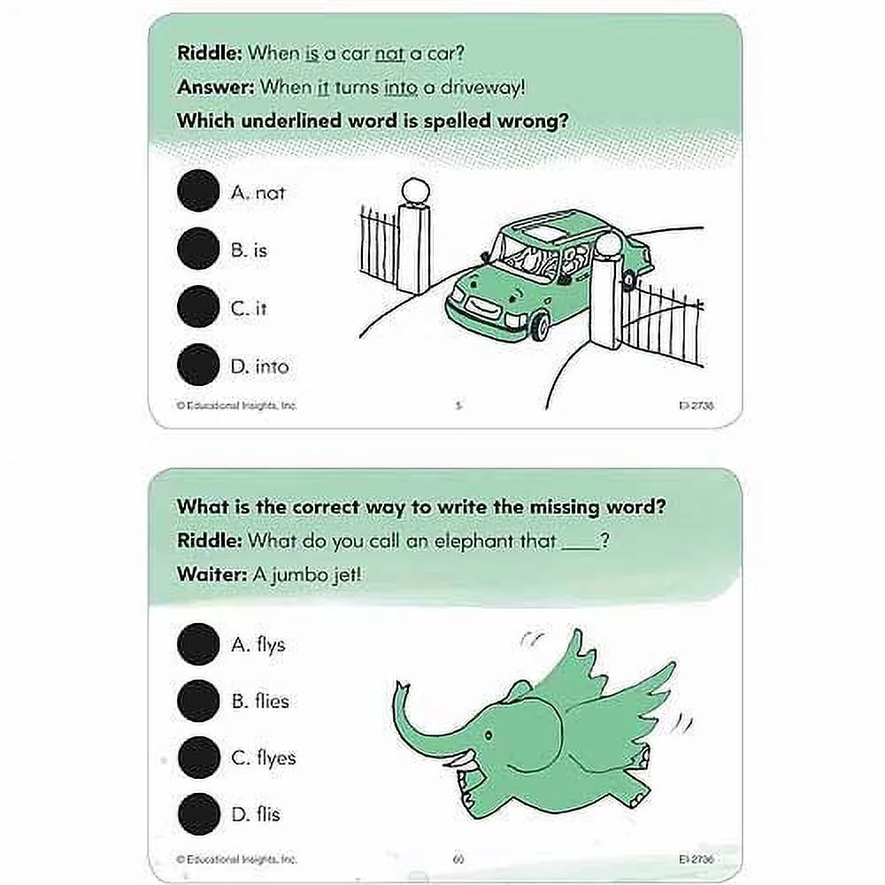 Educational Insights Hot Dots Laugh It Up! Spelling, Grades 1-3