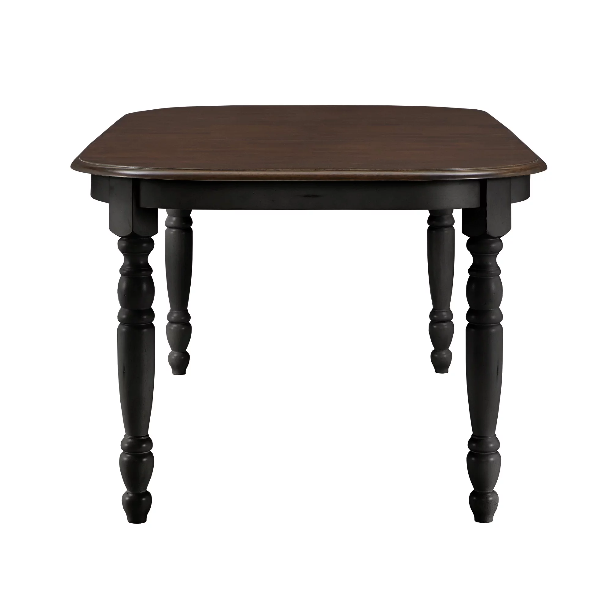 Weston Home Ohana Antique Two-Tone Extending Dining Table, Antique Black
