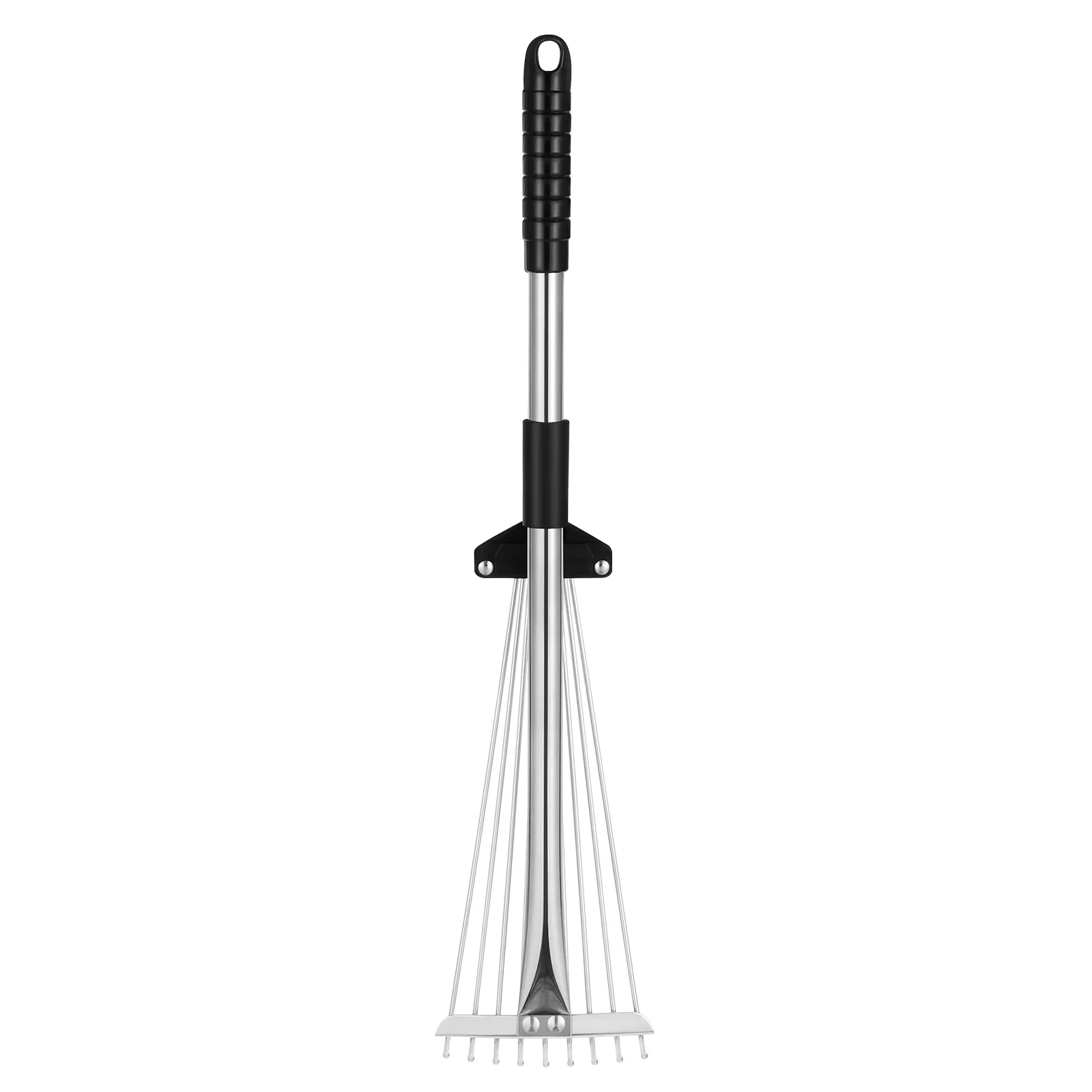 Homemaxs Rake Rakesgardening Leaf Heavy Duty Garden Adjustable Metal Lawn Carpet Yard Small Leaves Lawns Tine