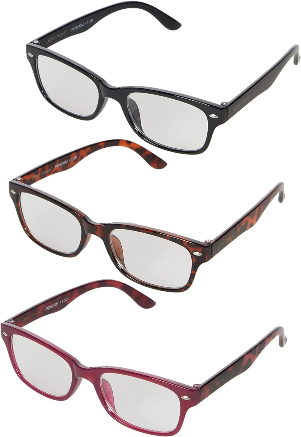 VMP2035 Black Rose 3-Pack Assorted +2.00