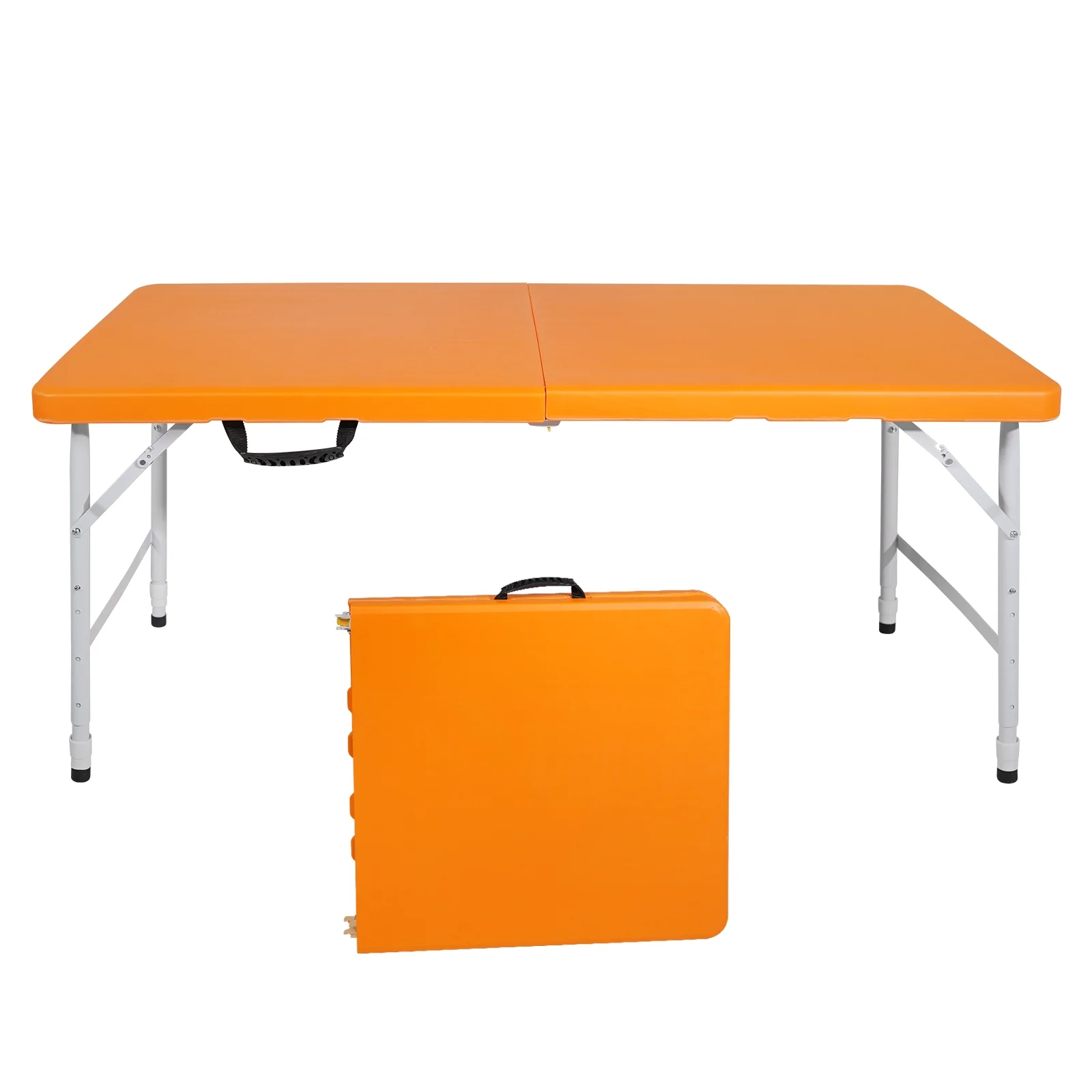 4ft Portable Folding Table Indoor&Outdoor Maximum Weight 135KG Foldable Table for Camping