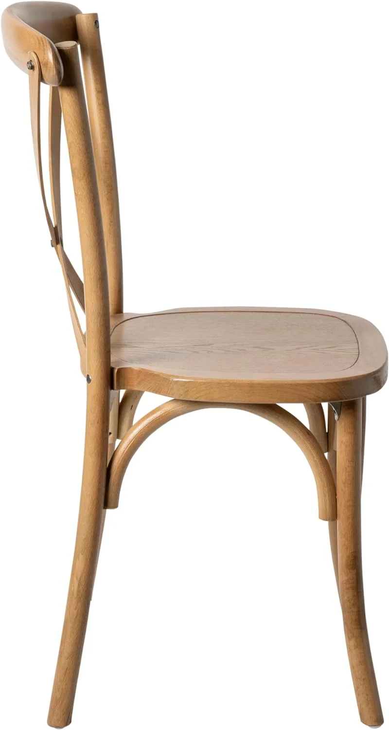 Bardstown Bistro Wooden Dining Chair - Light Brown - High X-Back